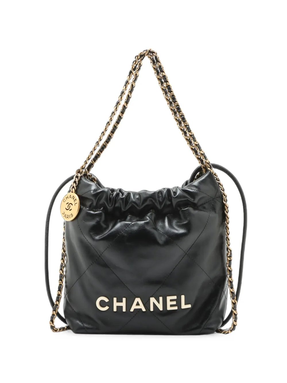 2021-2026 Mini Shiny Calfskin 22 Handbag satchel