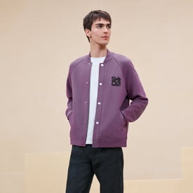 "Metallerie Au Carre" Varsity Jacket With Leather Detail