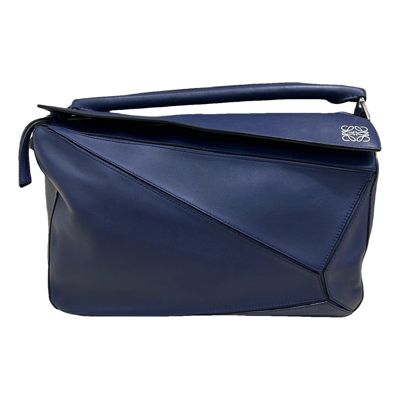 Puzzle leather handbag