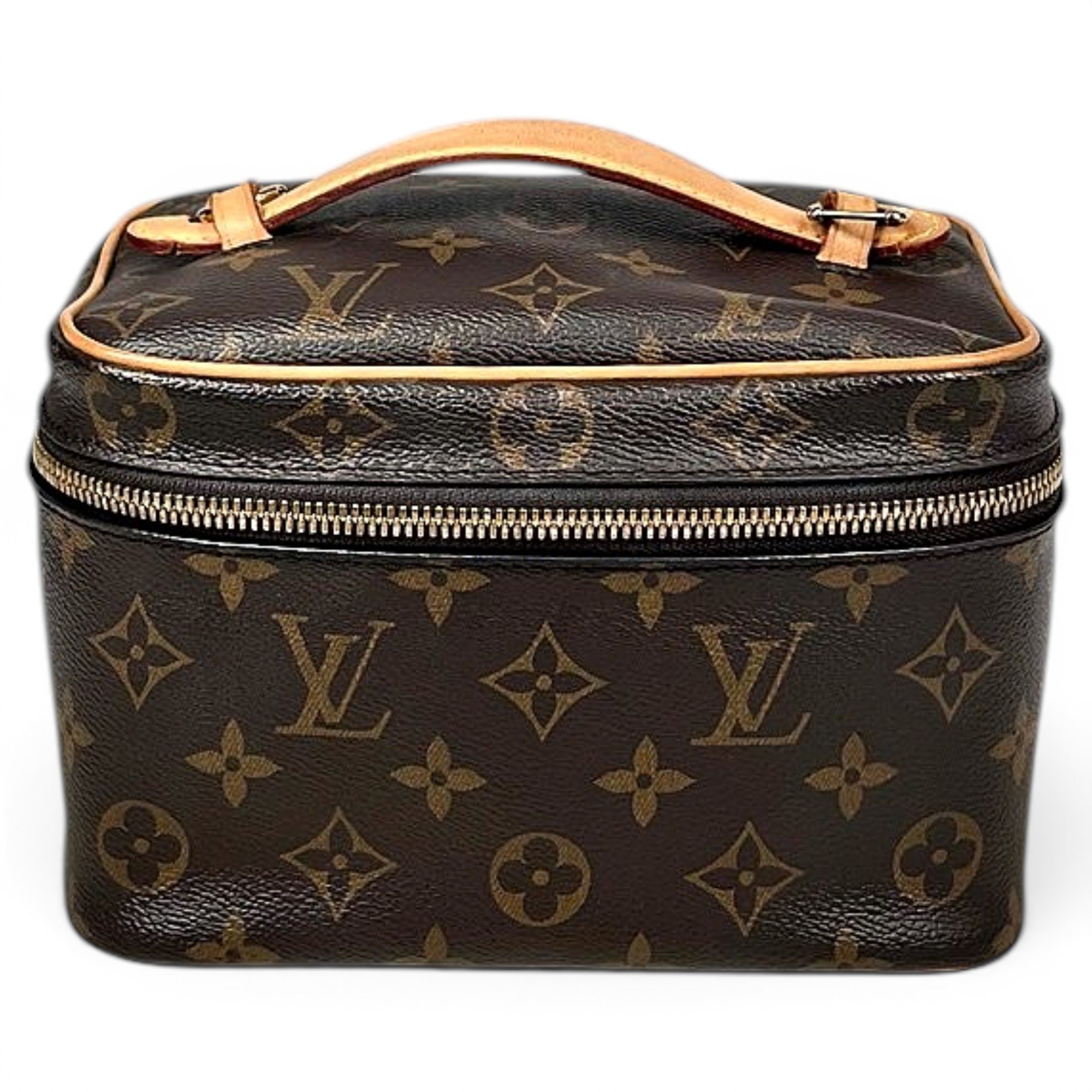 Vanity leather handbag
