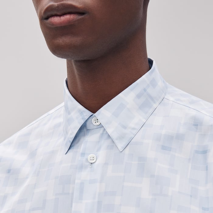 Glacier "Calques En H" Straight Cut Shirt