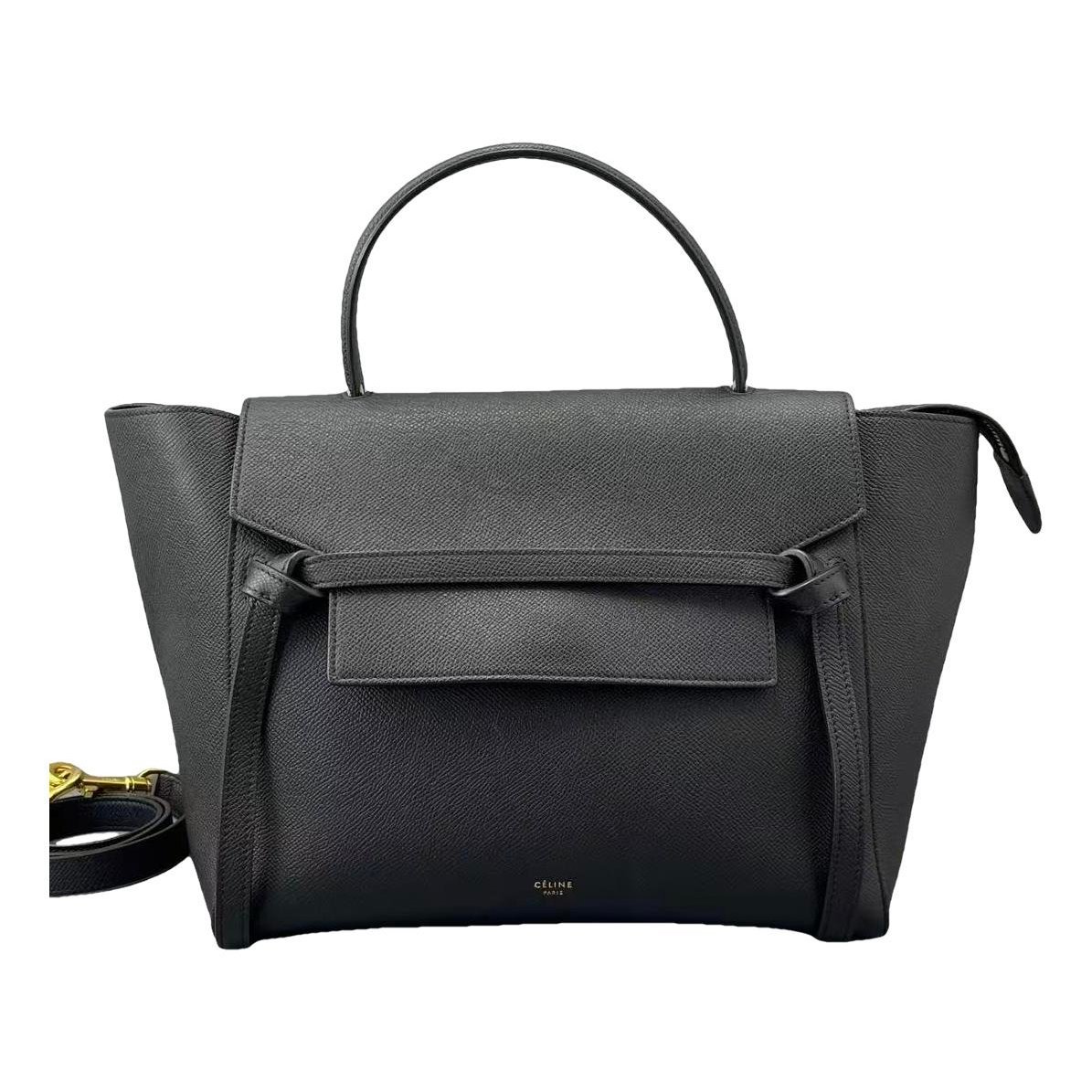 Belt leather handbag