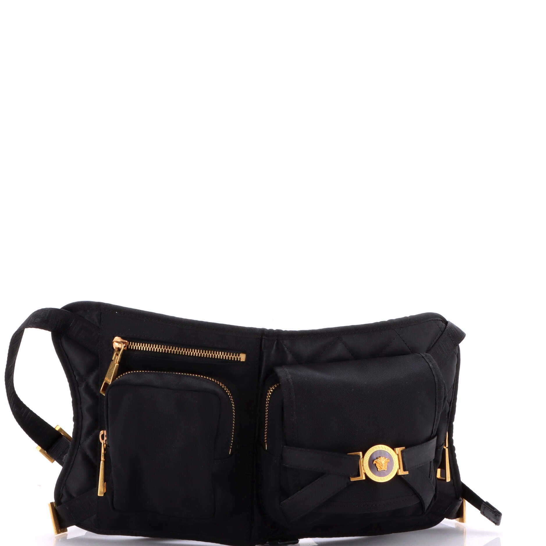 Versace Chest Rig Multi-Pocket Harness Bag Nylon
