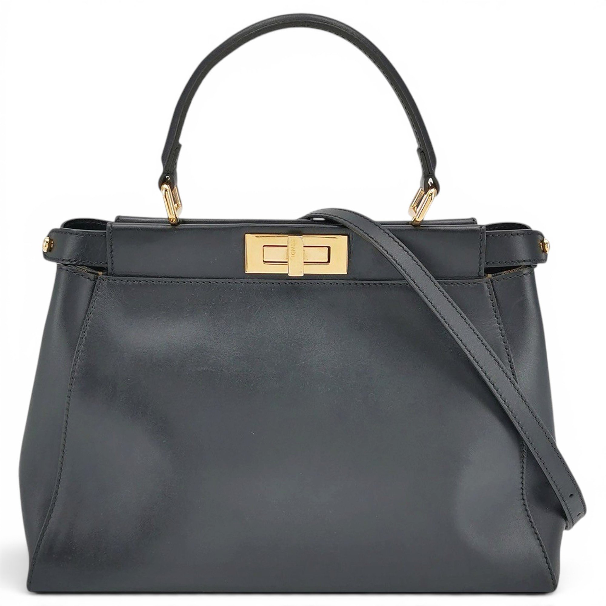 Peekaboo leather handbag