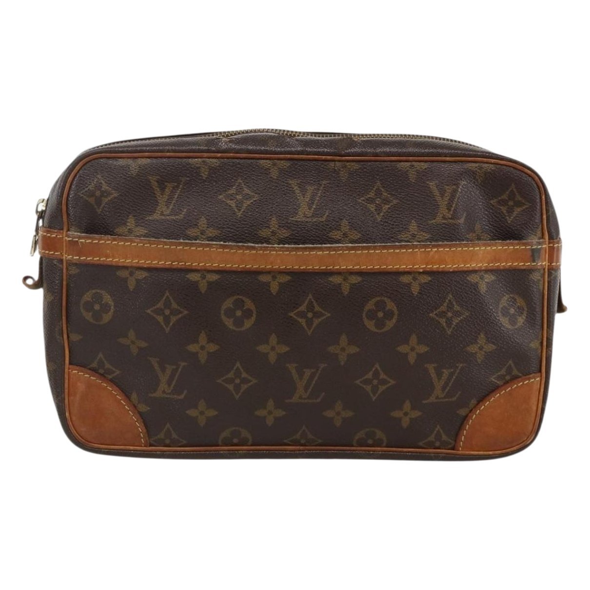 Leather clutch bag