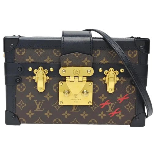 Petite Malle leather handbag
