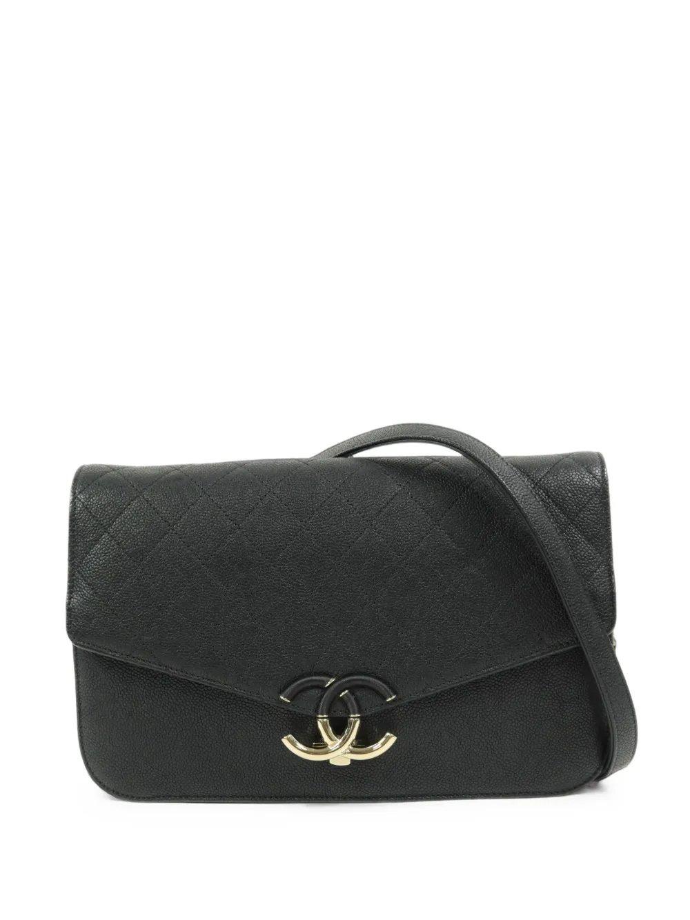 CC turn-lock shoulder bag