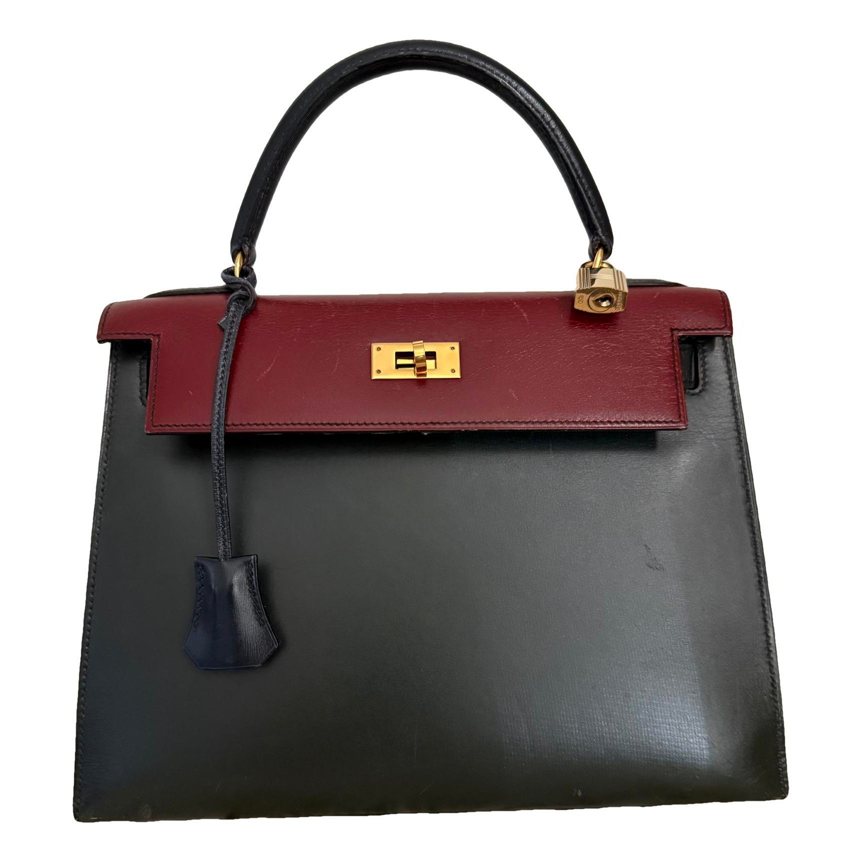 Kelly 28 leather handbag