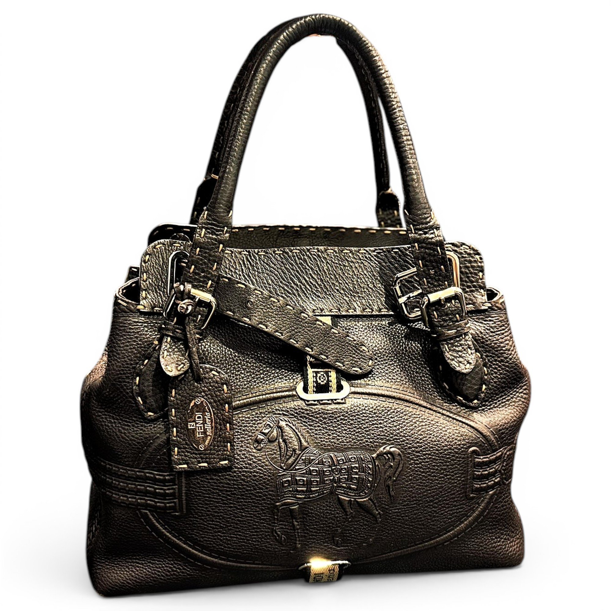 Leather handbag