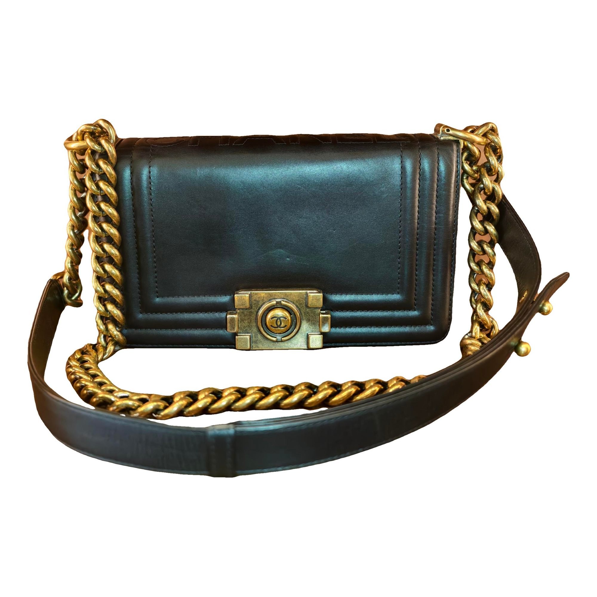 Boy leather crossbody bag