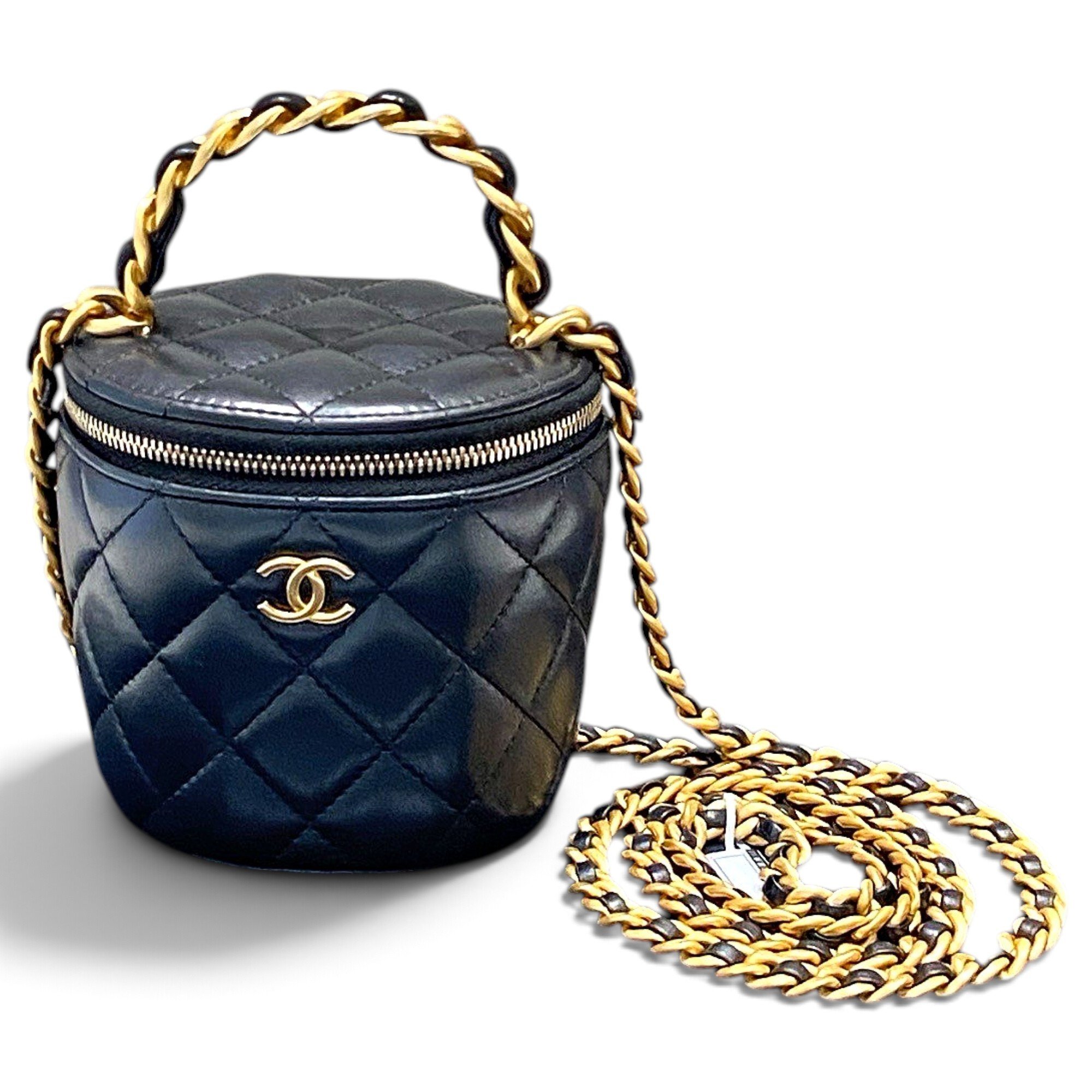Trendy CC Vanity leather handbag