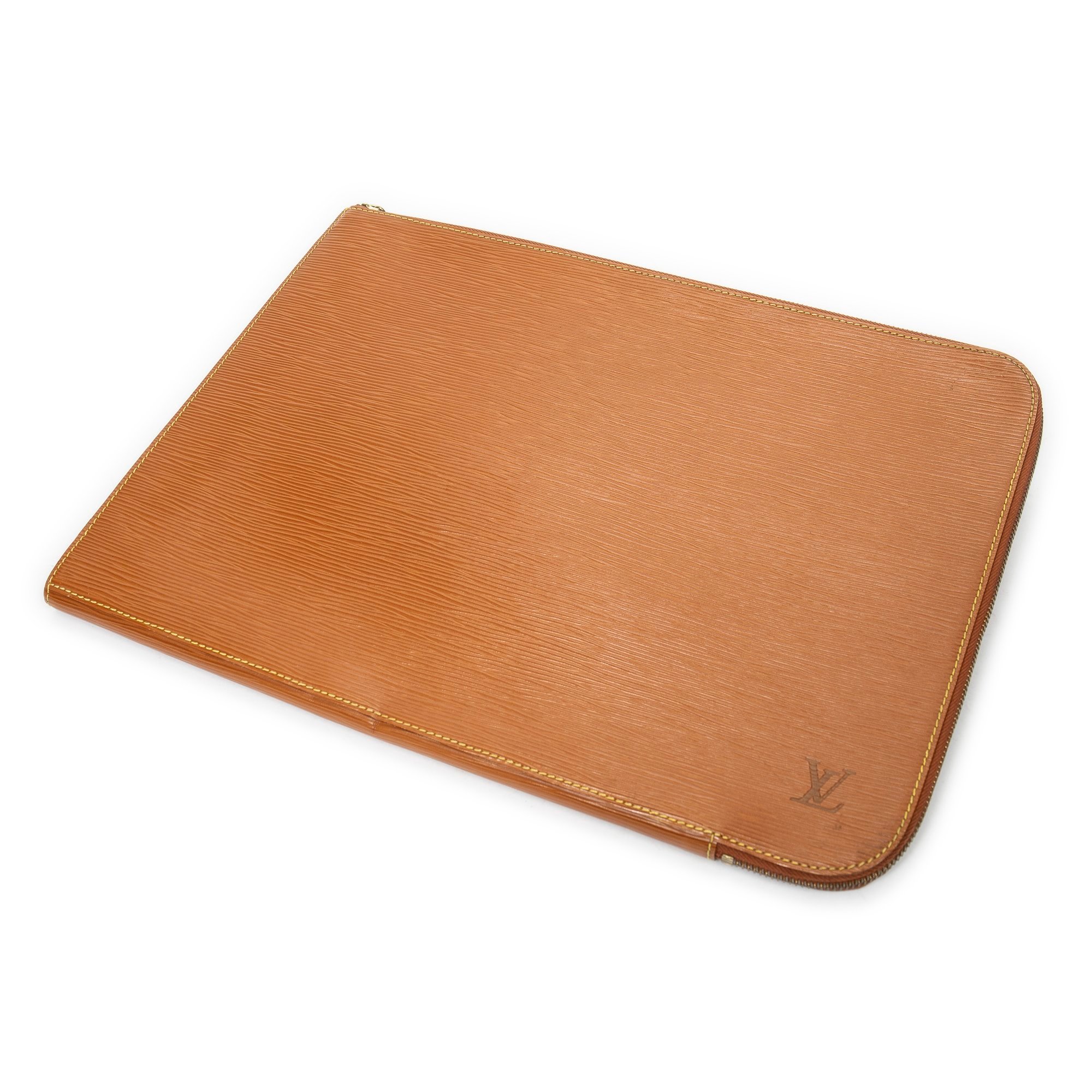 Leather clutch bag