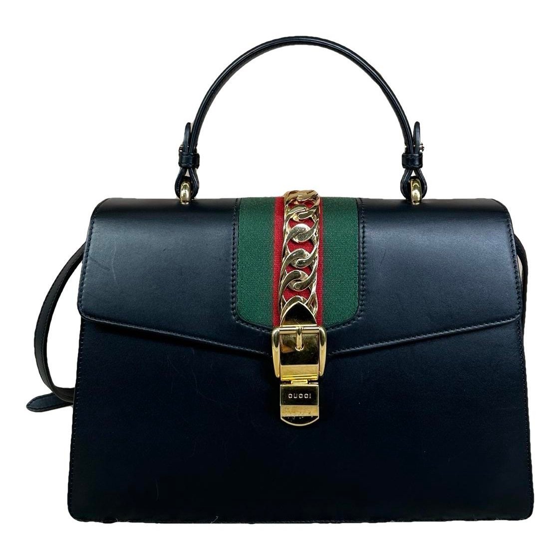 Sylvie Top Handle leather handbag