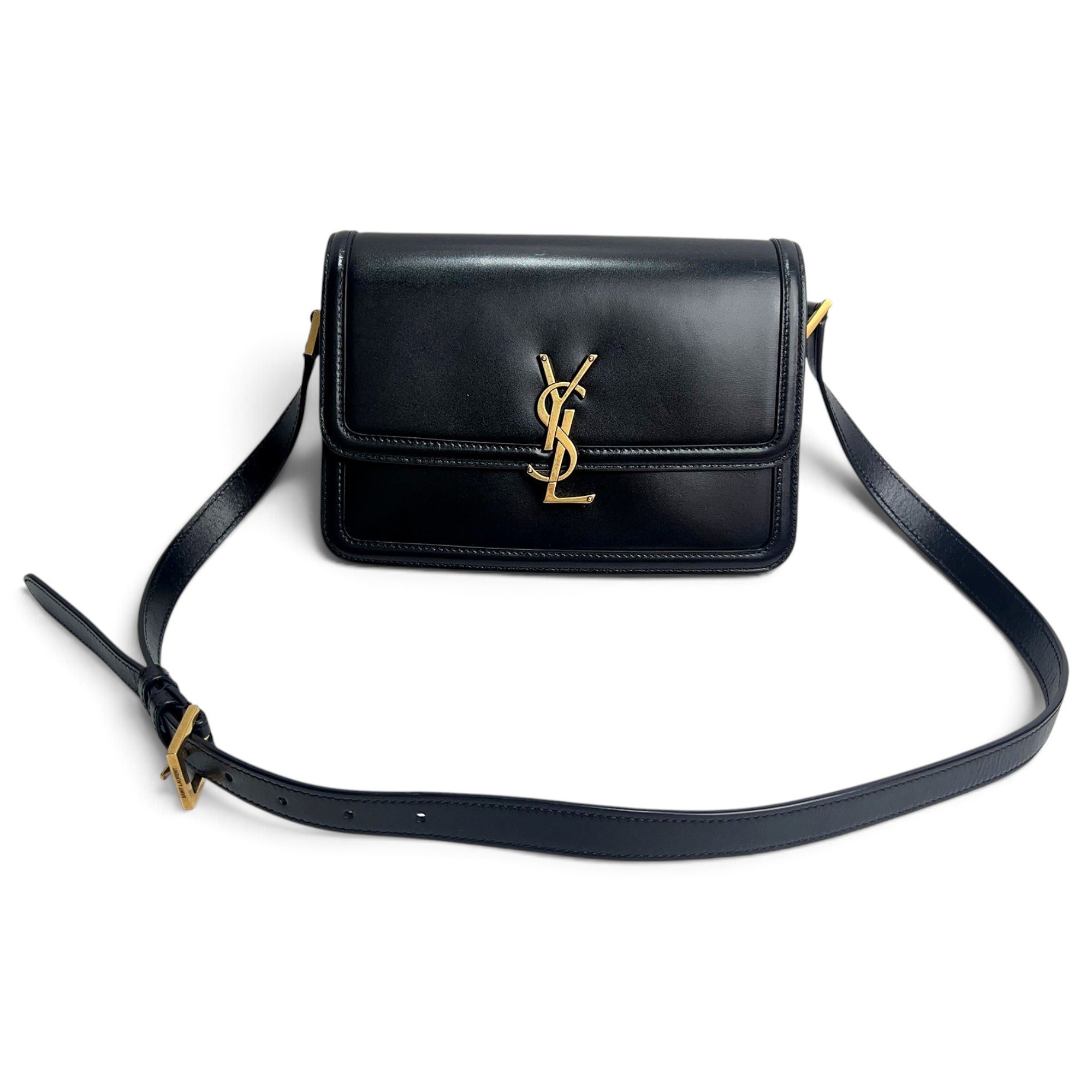 Solférino leather handbag
