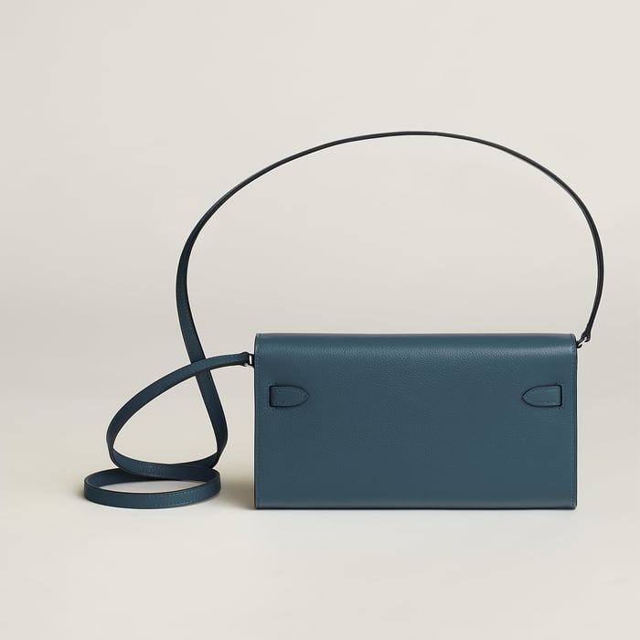 Bleu Tempête Kelly Classique to Go Wallet