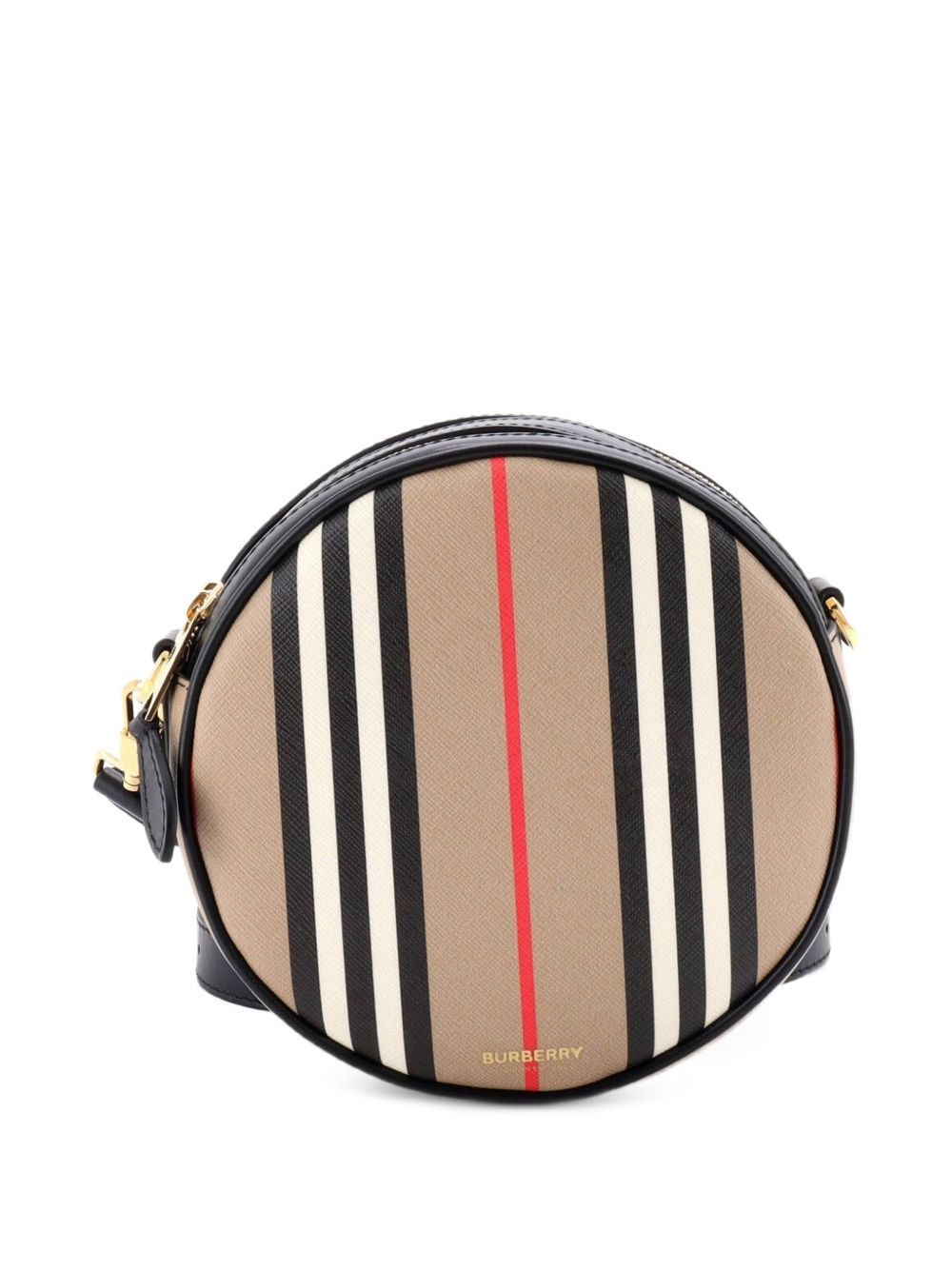 Louise Round Bag Icon Stripe E-Canvas belt bag