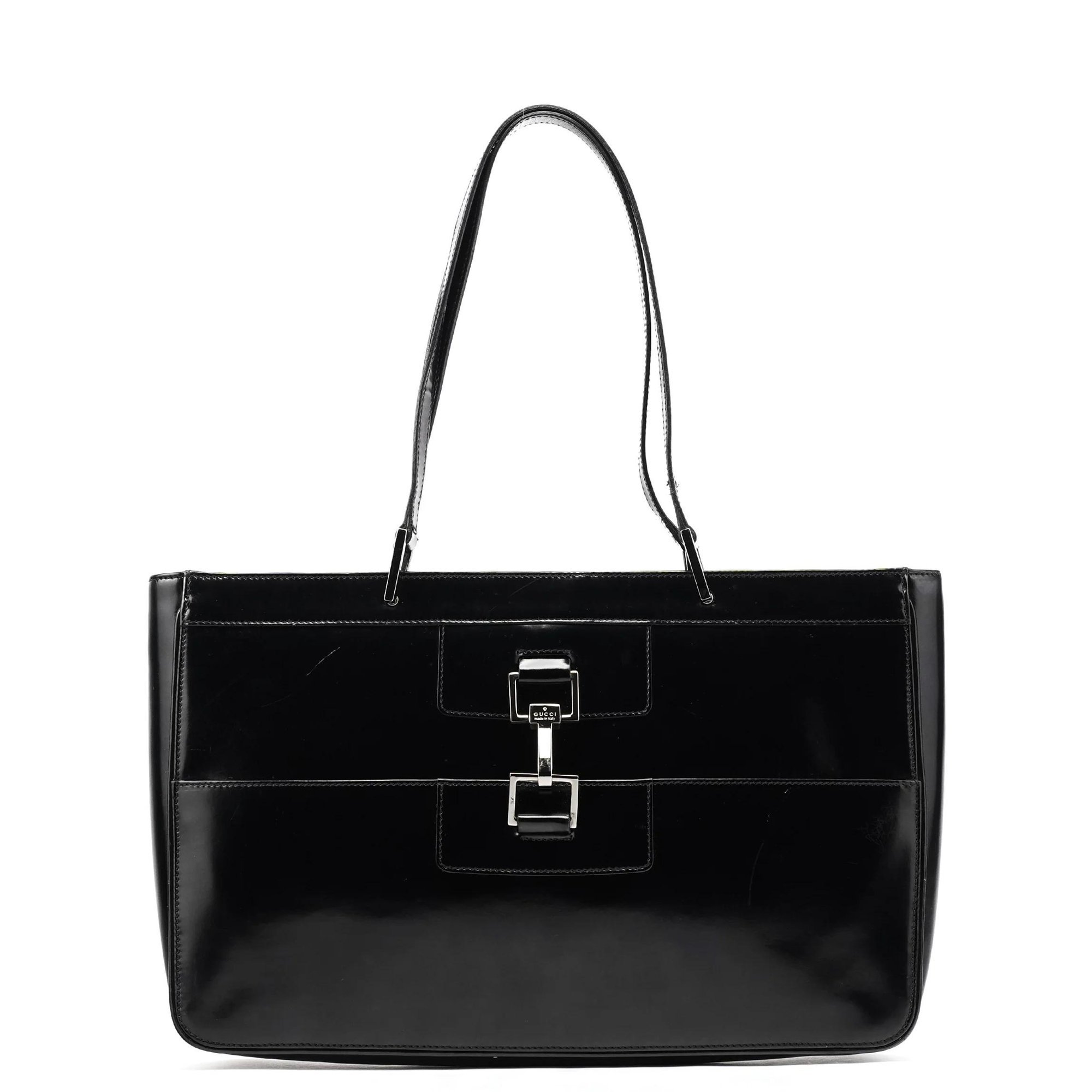 Jackie patent leather tote