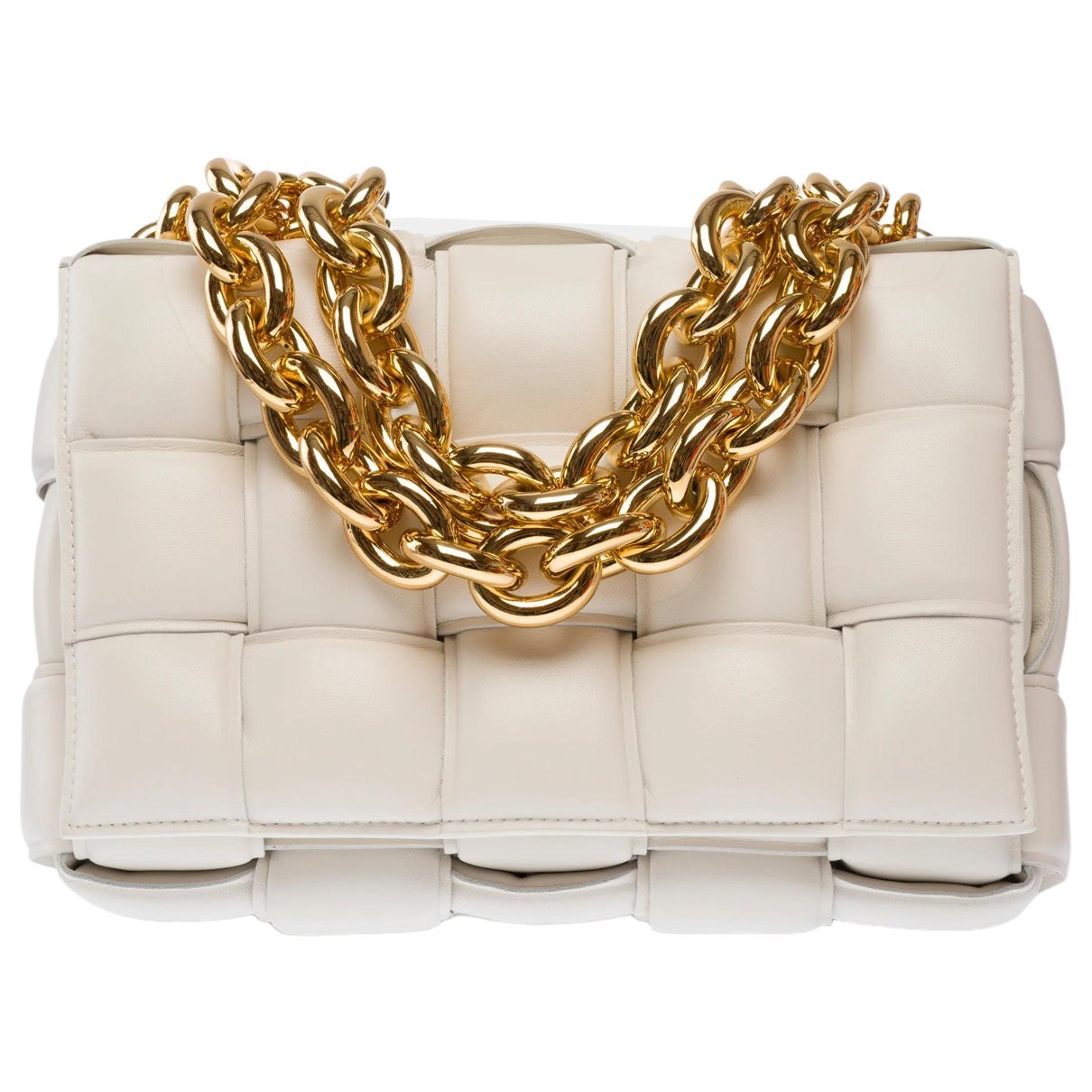 Cassette leather handbag
