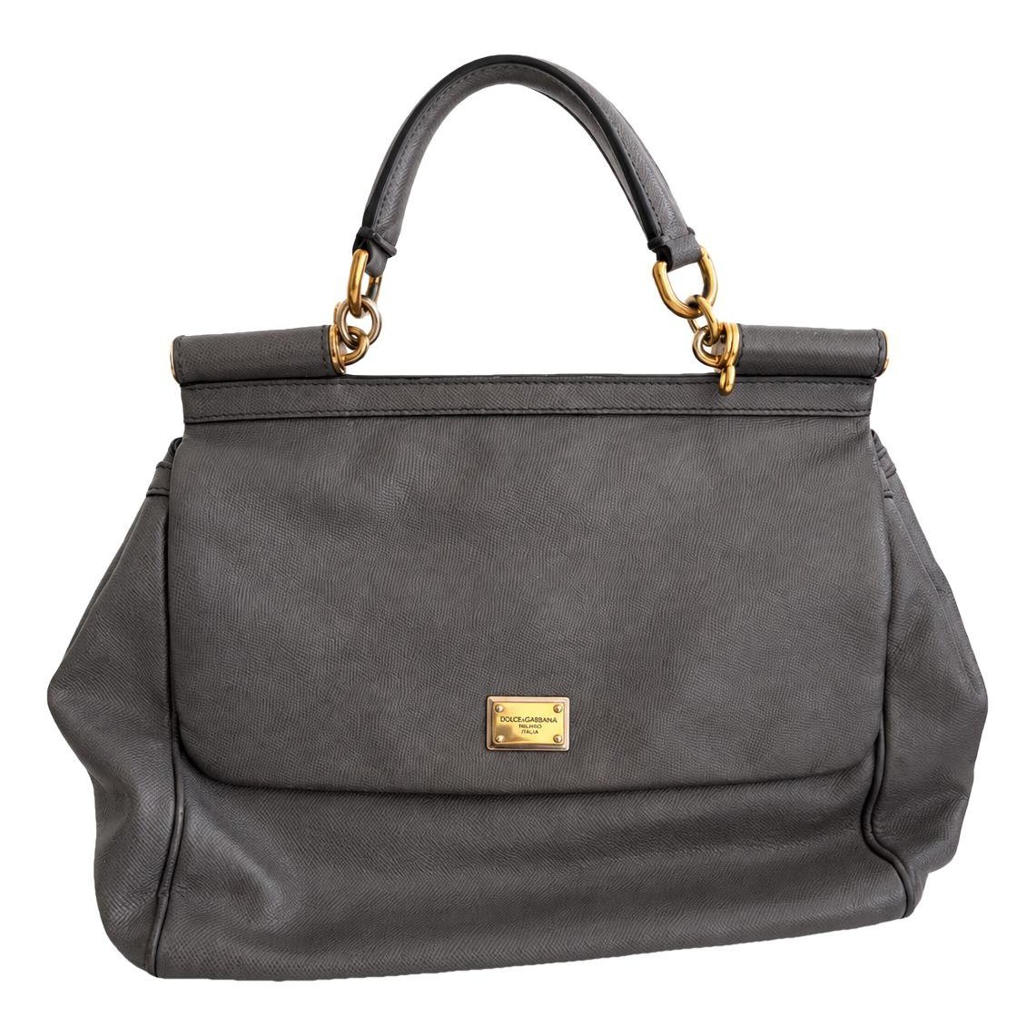 Dolce & Gabbana Sicily leather handbag