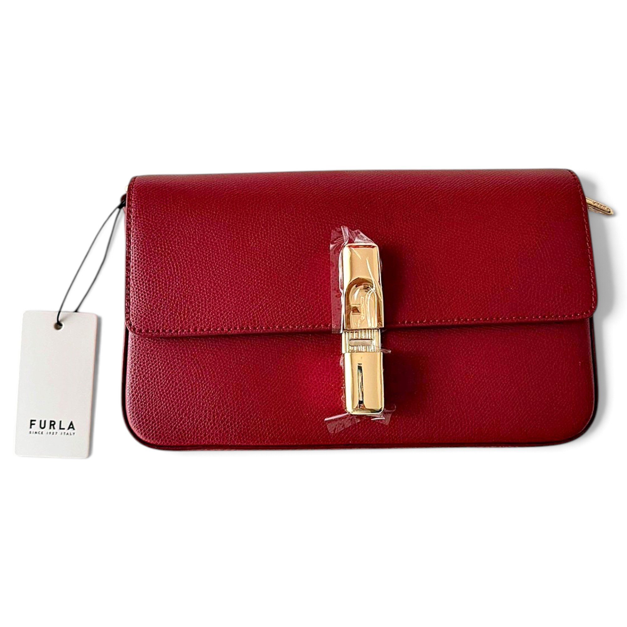 Leather clutch bag