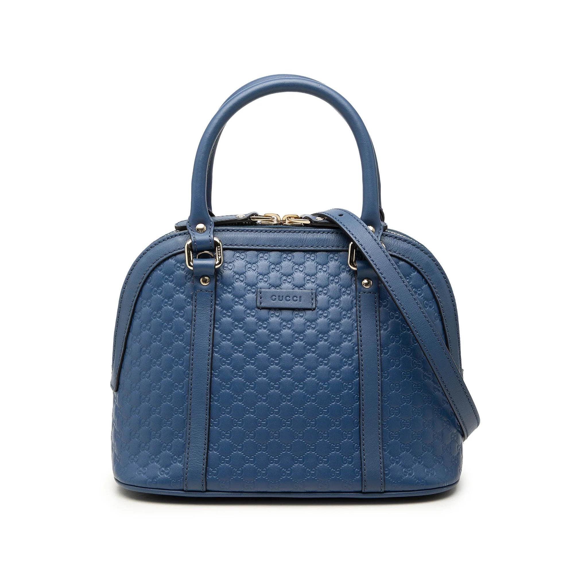 Dôme leather satchel