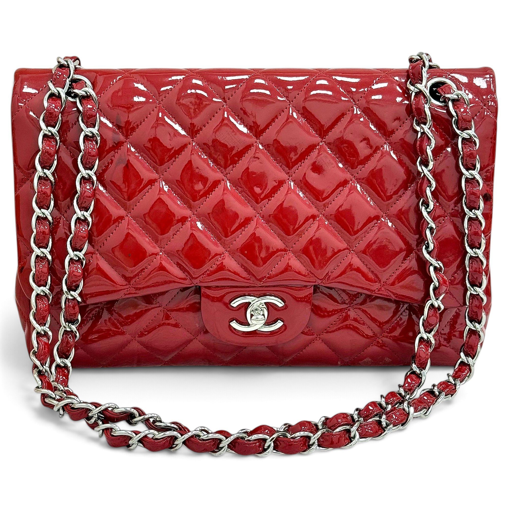 Timeless/Classique patent leather handbag