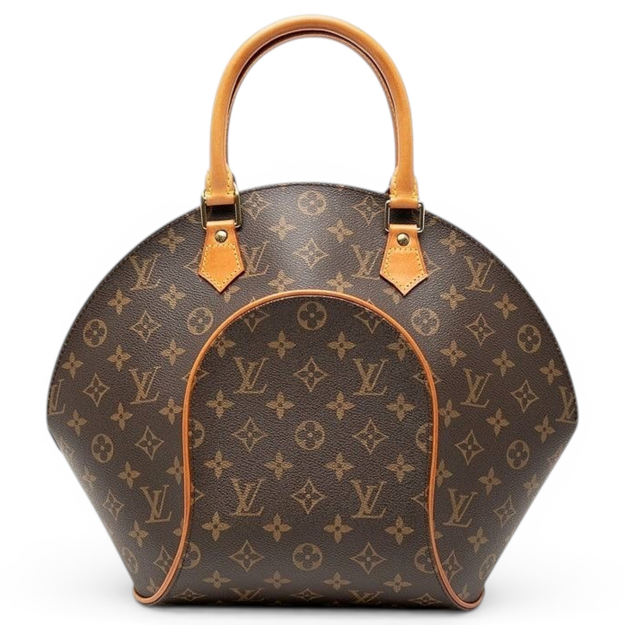 Ellipse leather handbag