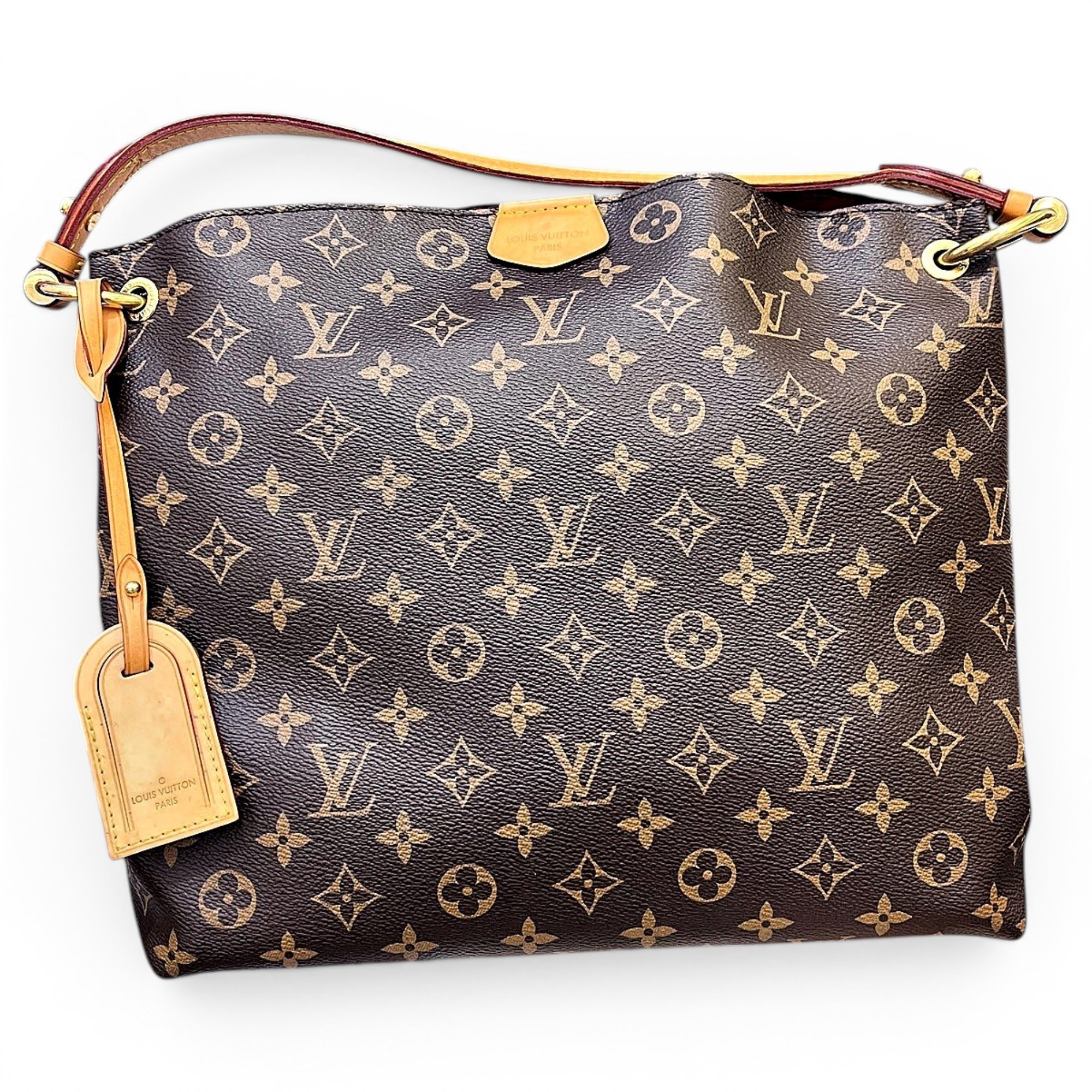 Graceful leather handbag