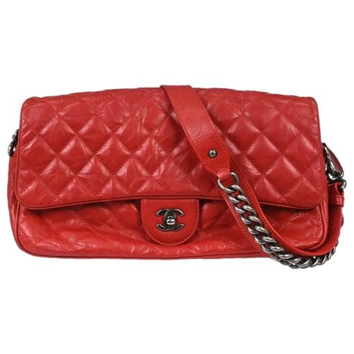 Trendy CC Flap pony-style calfskin handbag