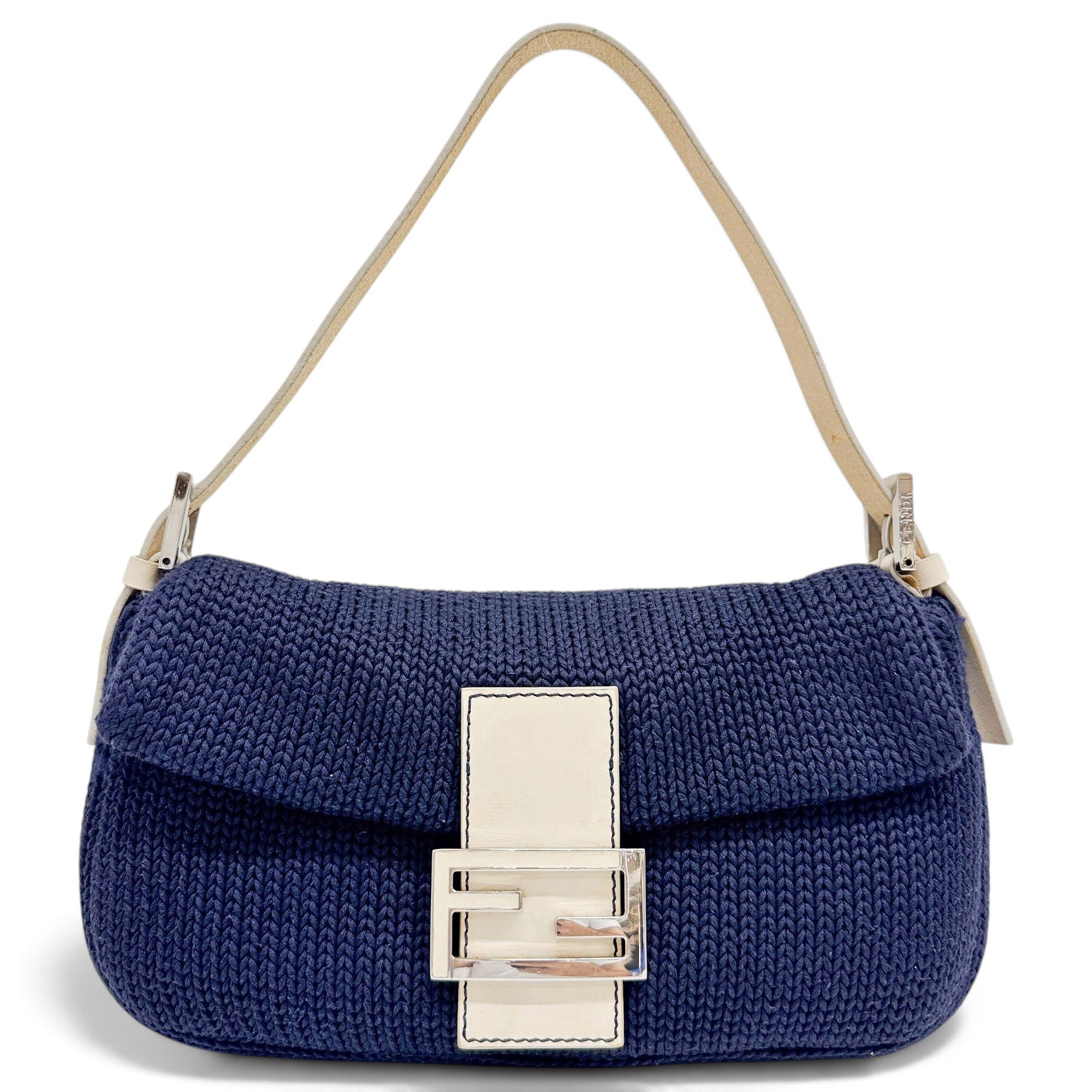 Baguette wool handbag