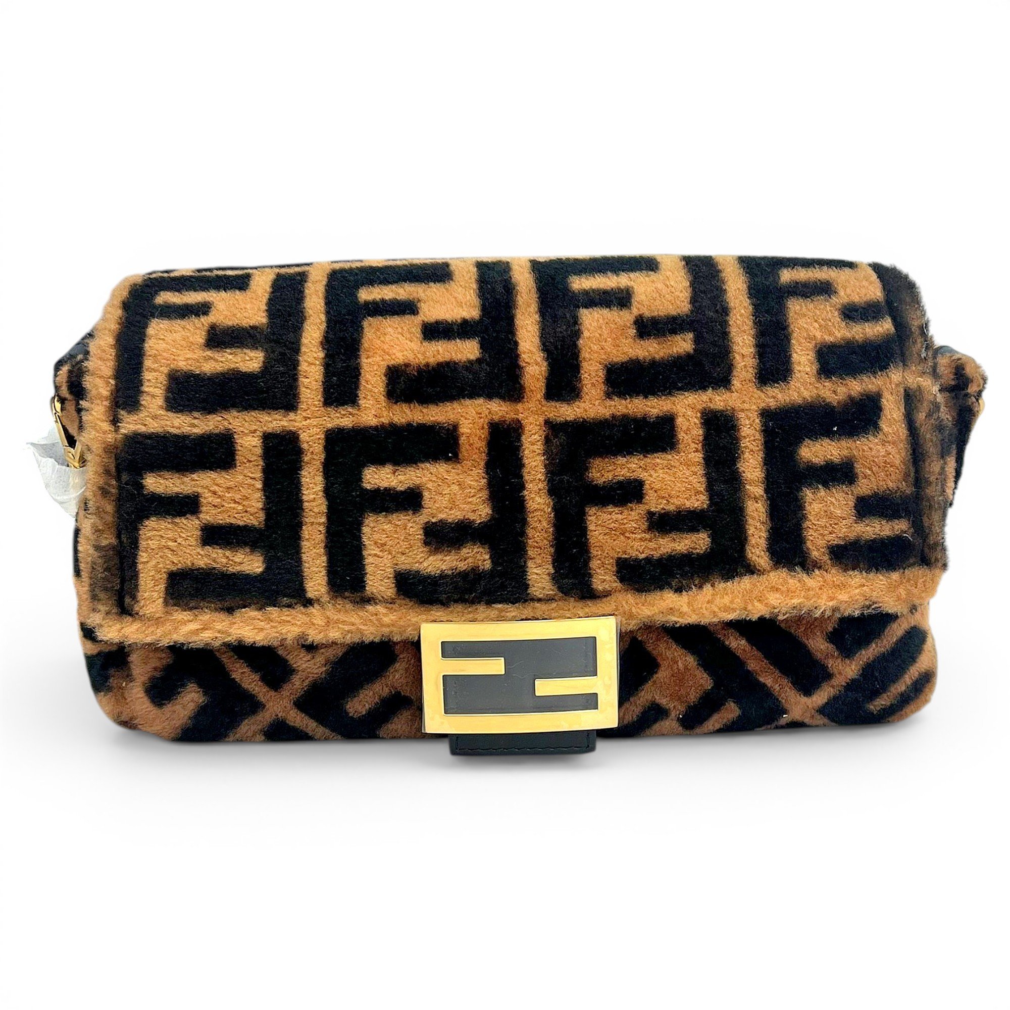 Baguette velvet handbag