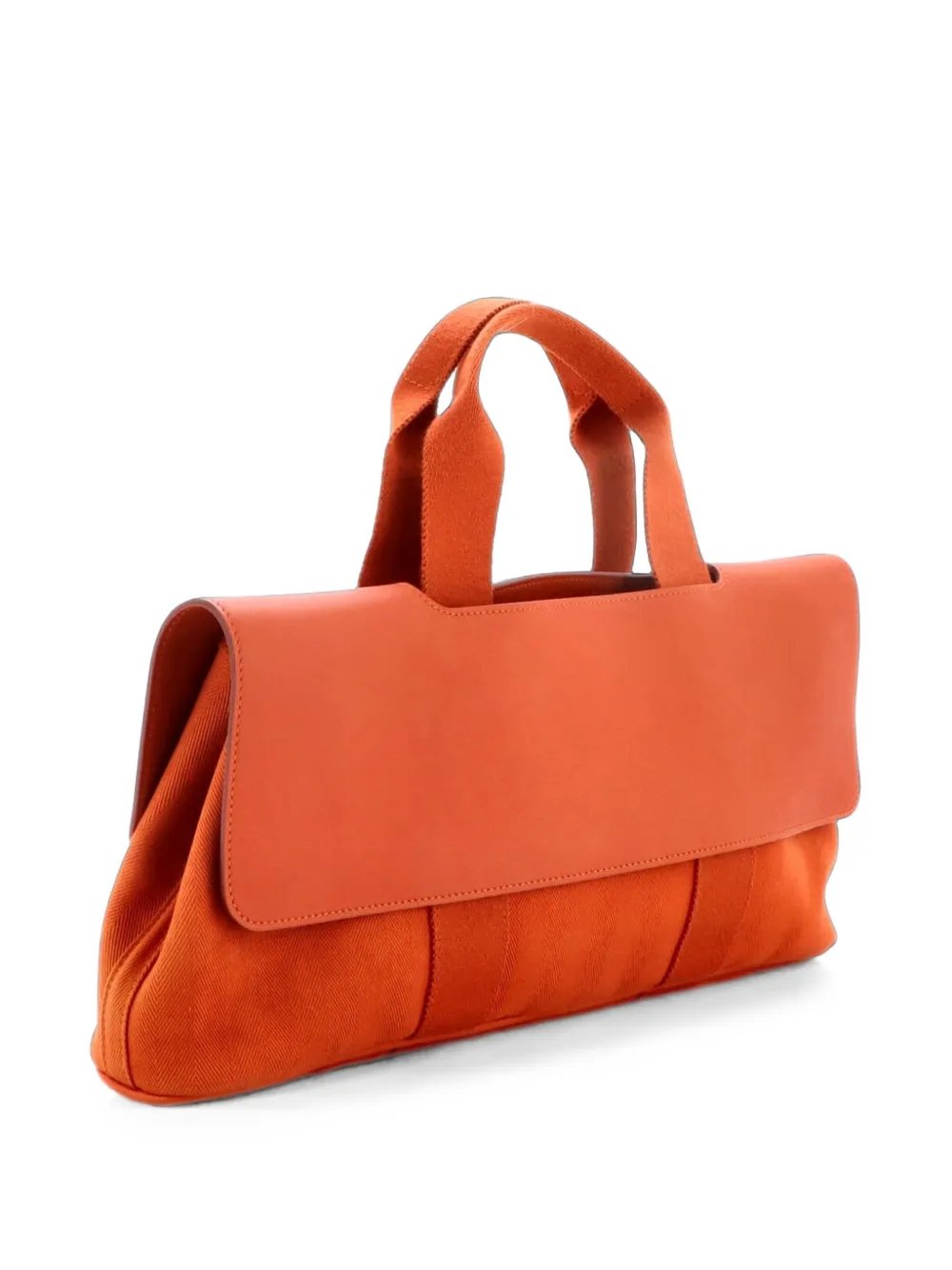 Valparaiso East West Bag Toile and Leather PM satchel