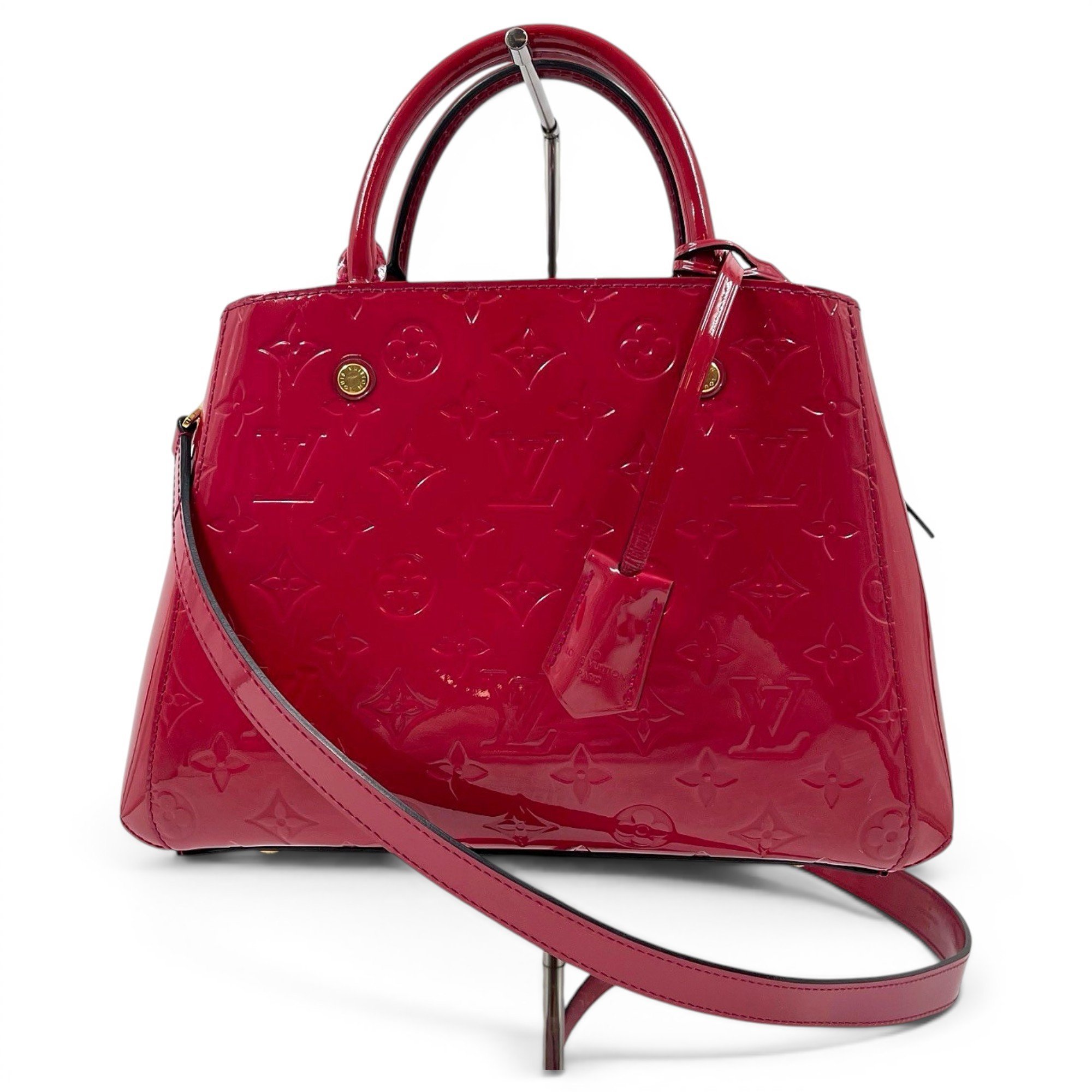 Montaigne patent leather crossbody bag