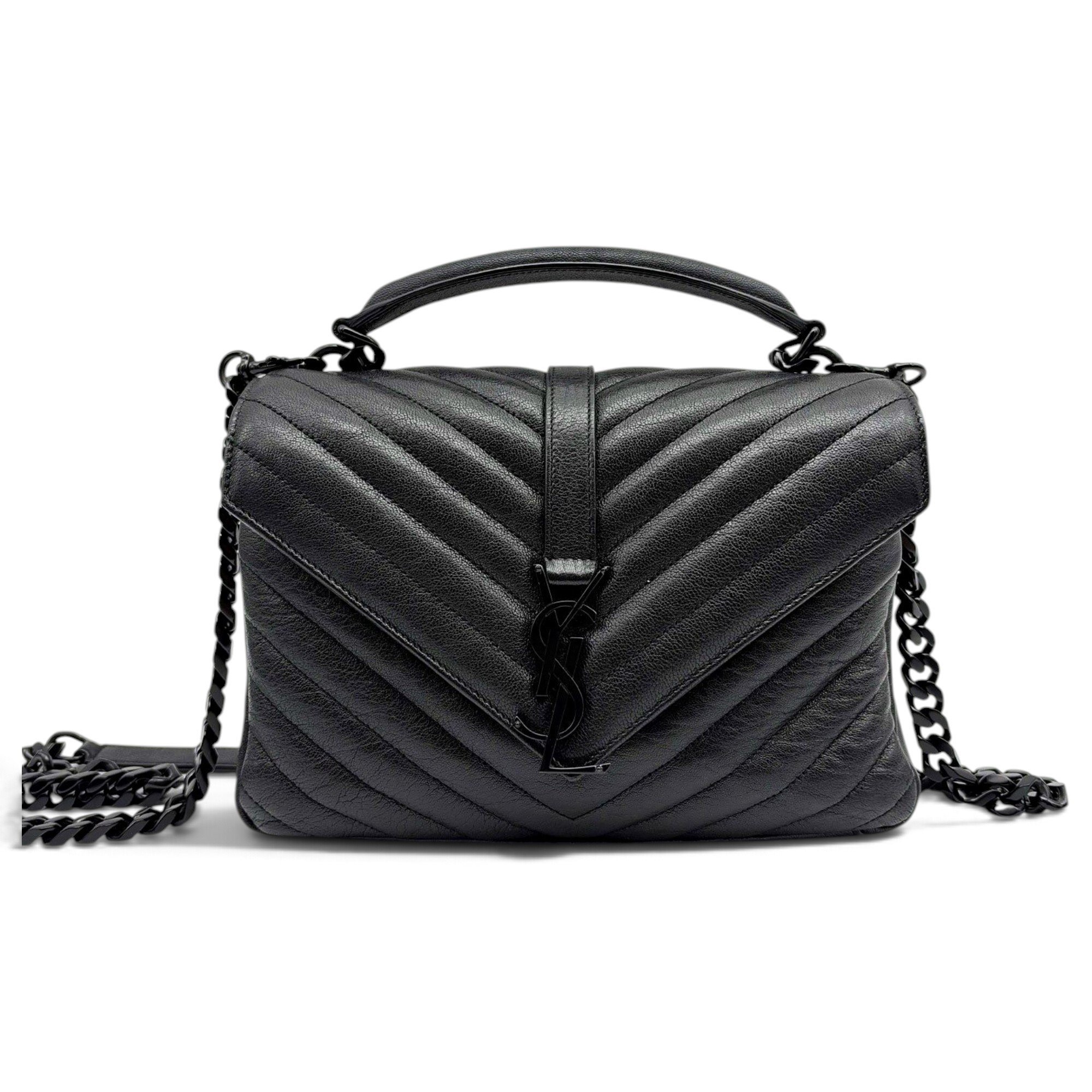 Collége monogramme leather handbag