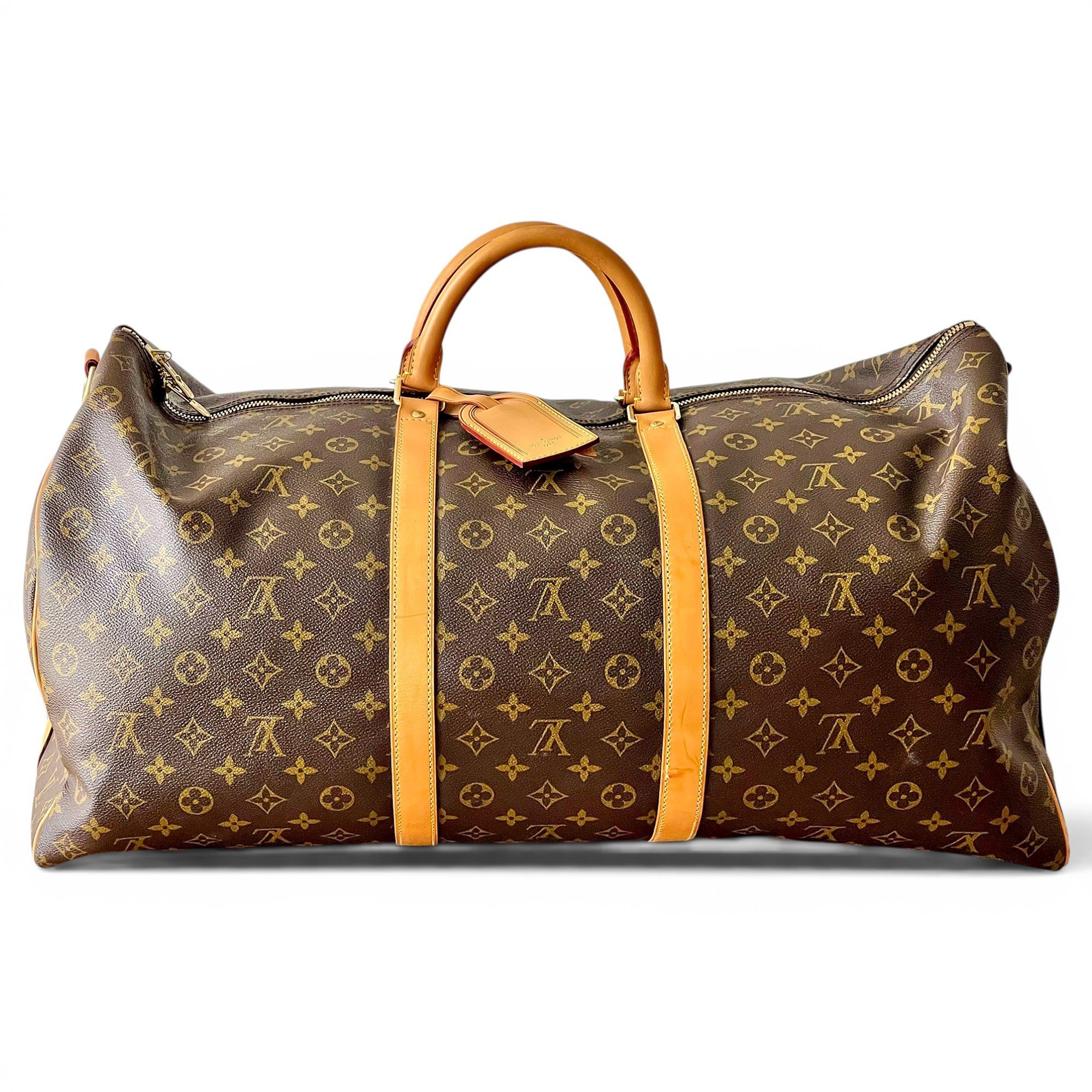 Louis Vuitton Keepall cloth travel bag