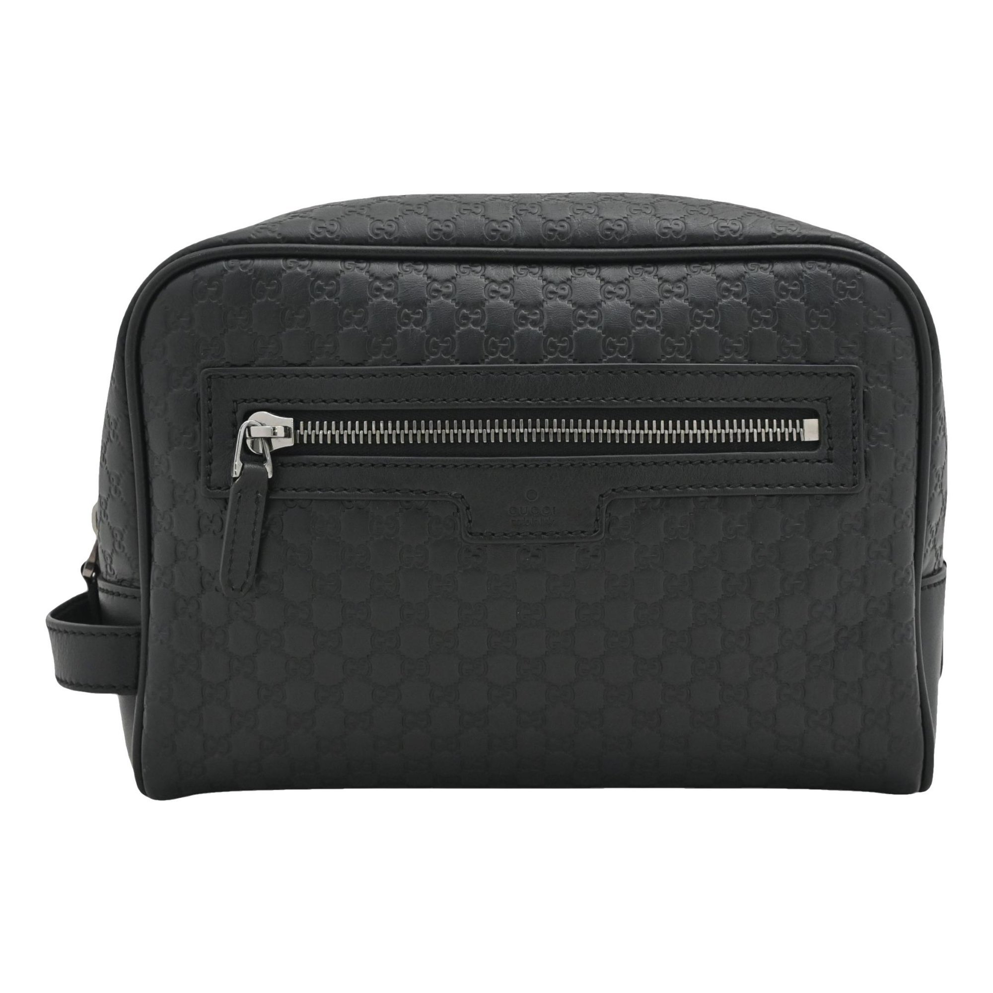 Leather clutch bag