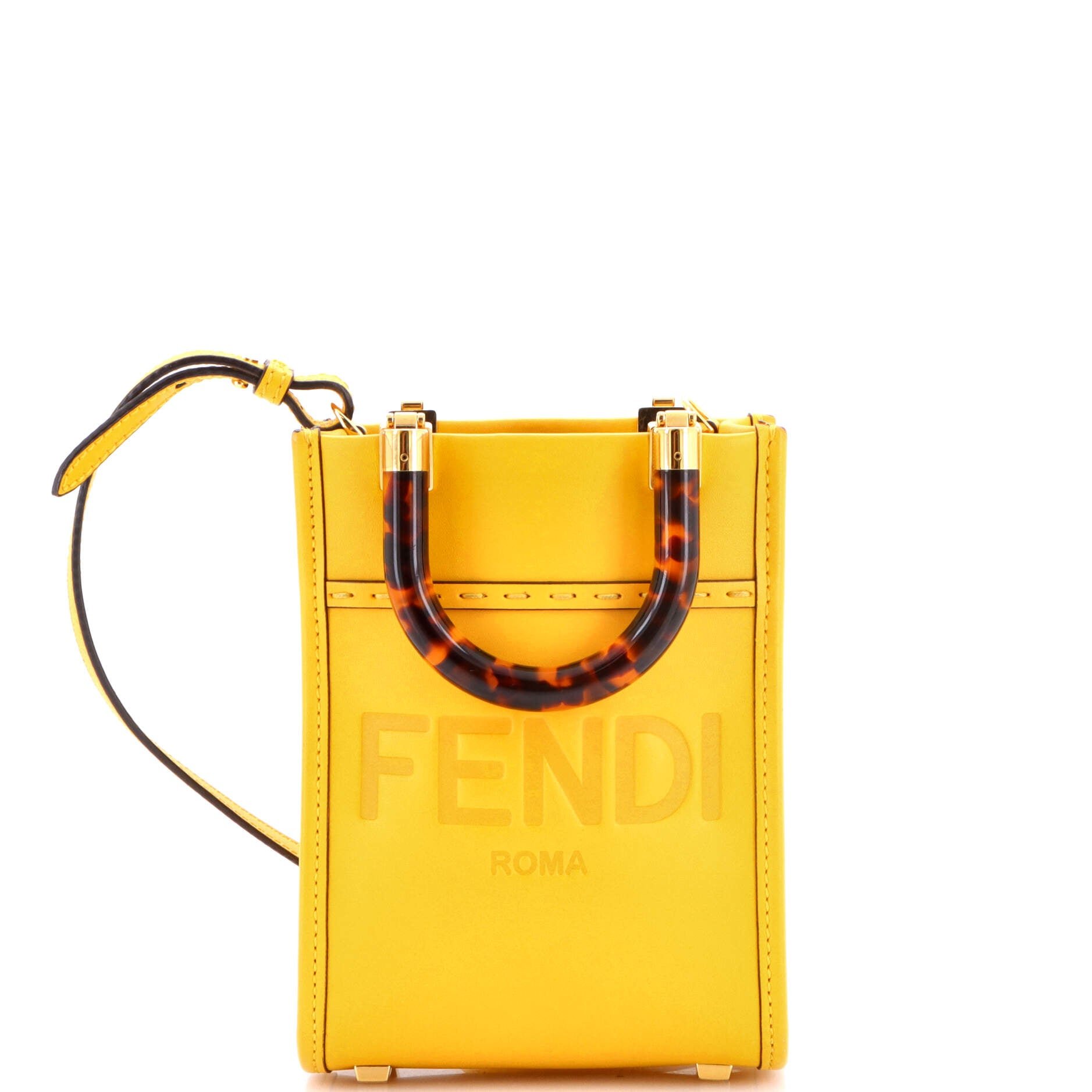 Sunshine Shopper Tote Leather Mini