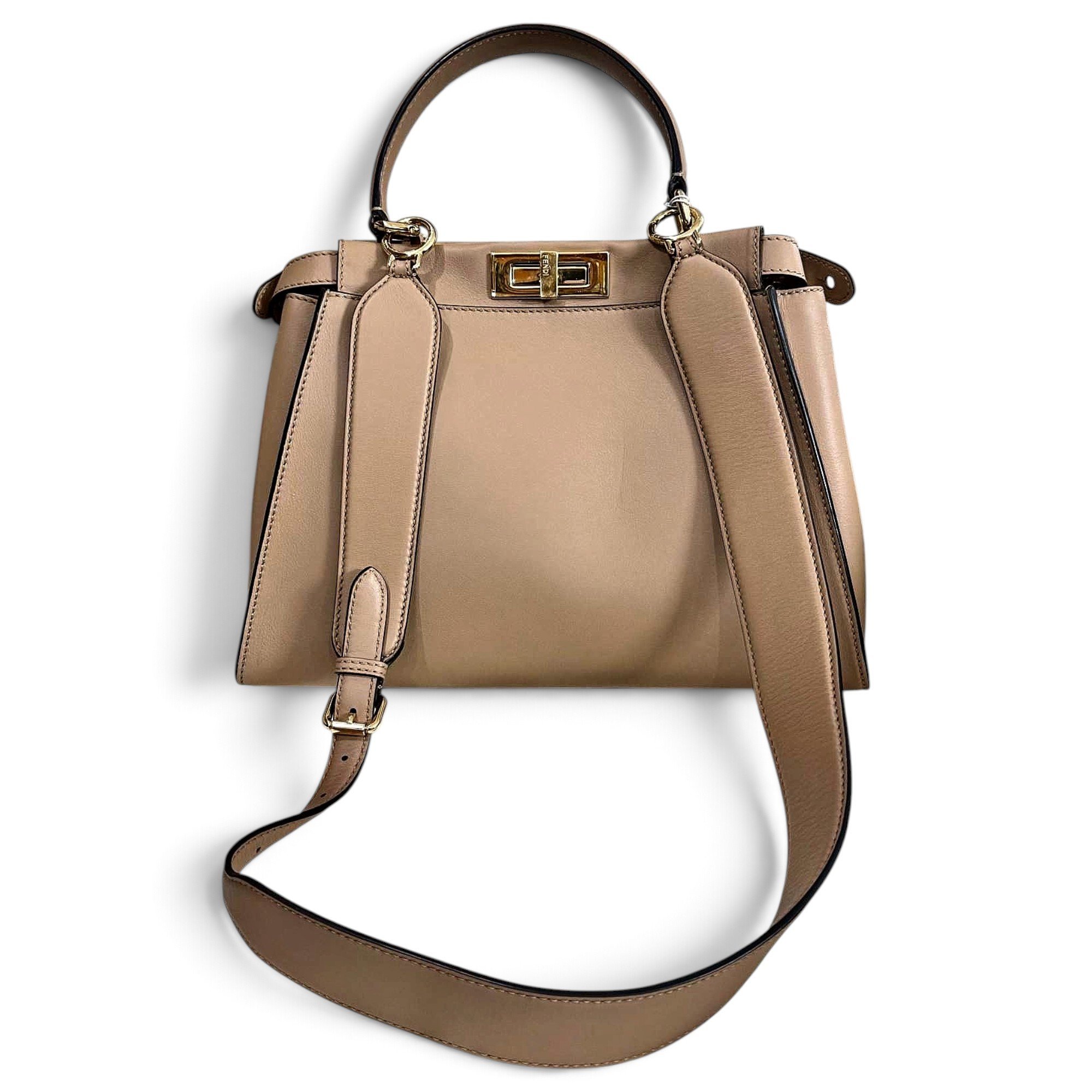 Peekaboo leather handbag