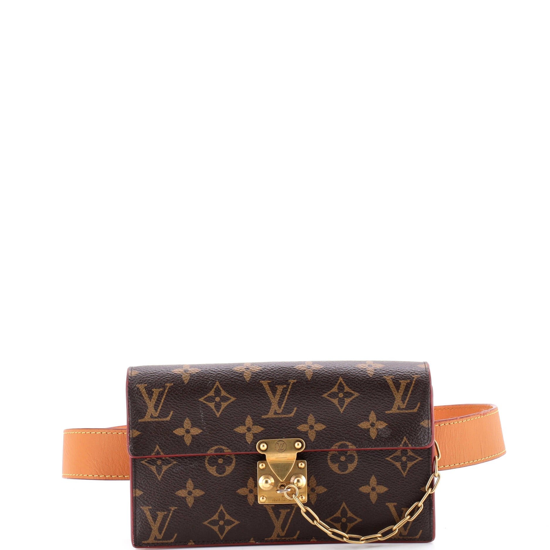 Louis Vuitton S Lock Belt Pouch Monogram Canvas