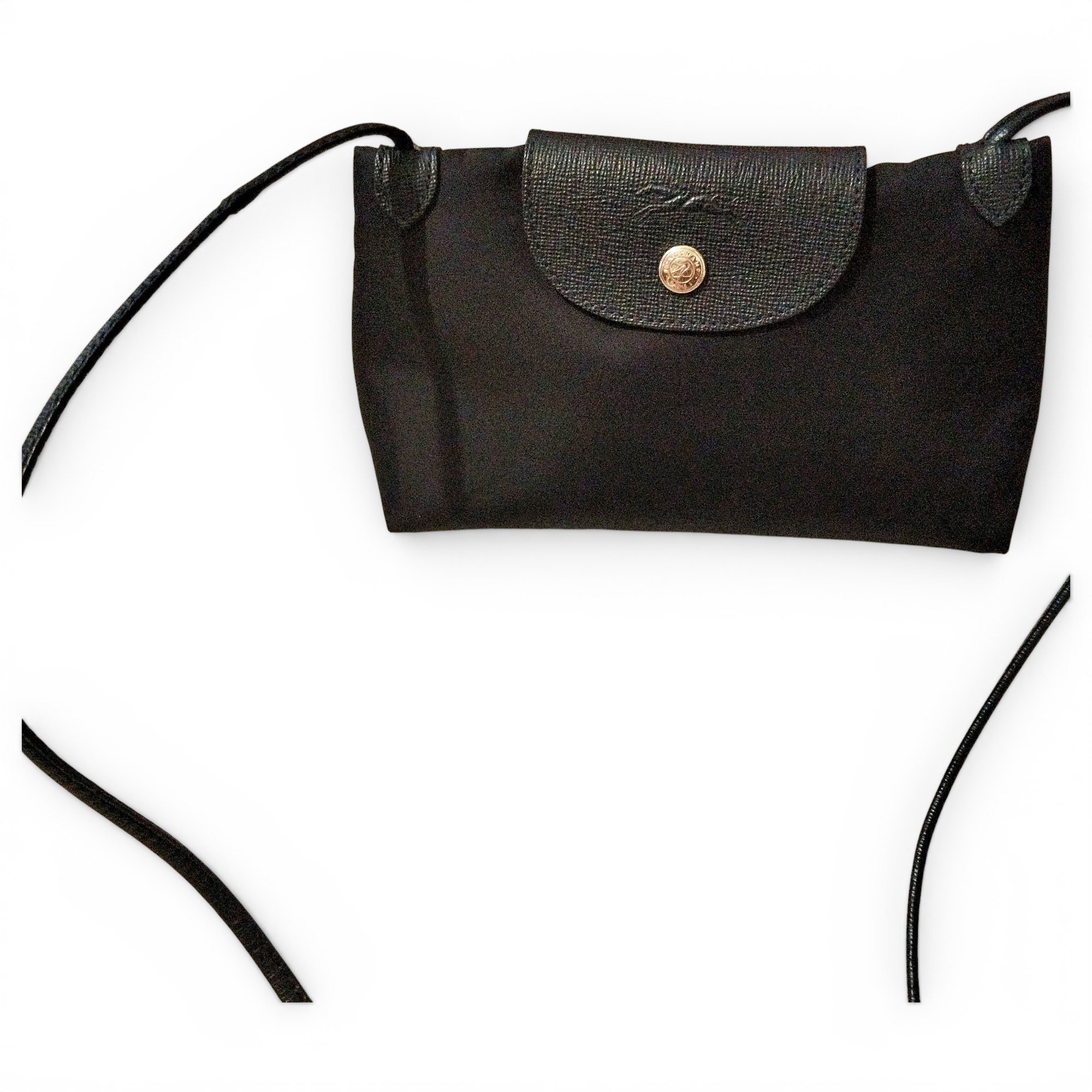 Pliage leather mini bag
