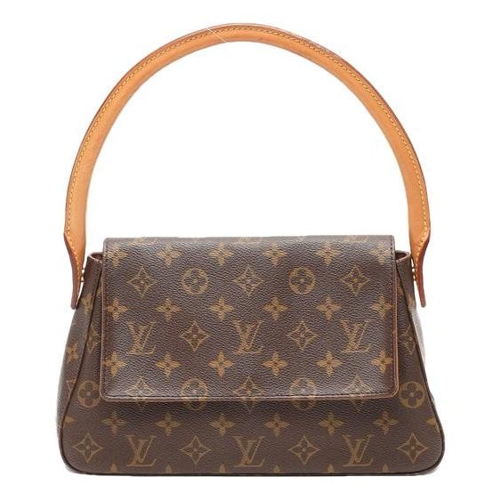 Looping leather handbag