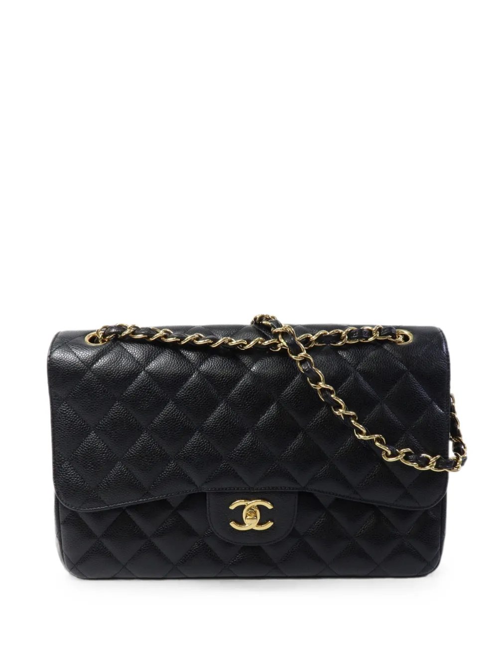 quilted CC classic large turn-lock shoulder bag