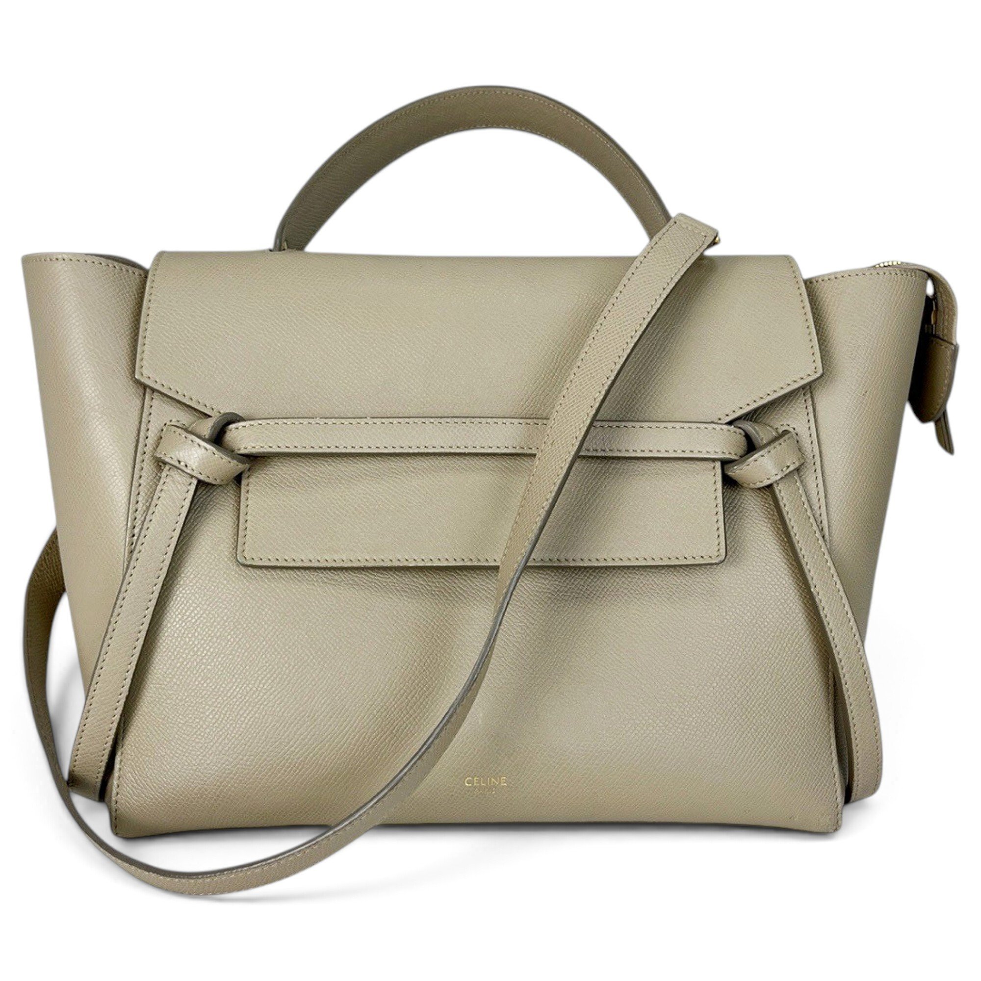 Belt leather handbag