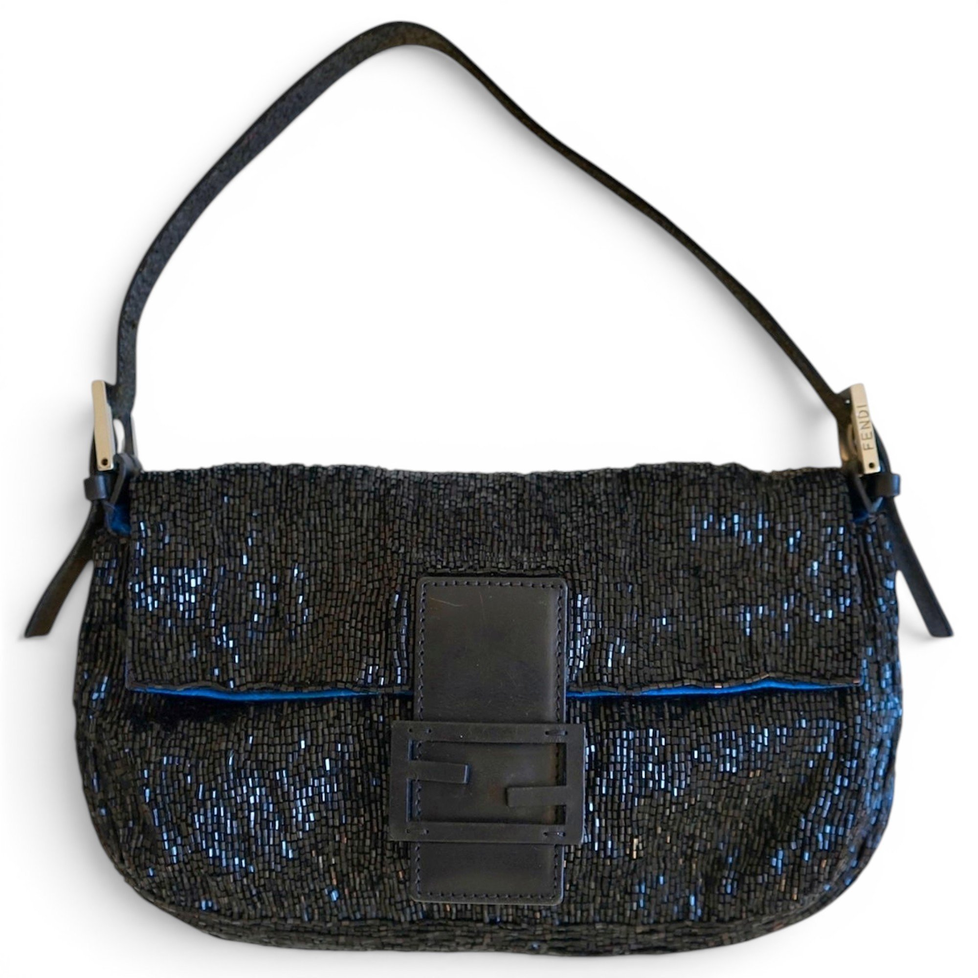 Baguette glitter handbag