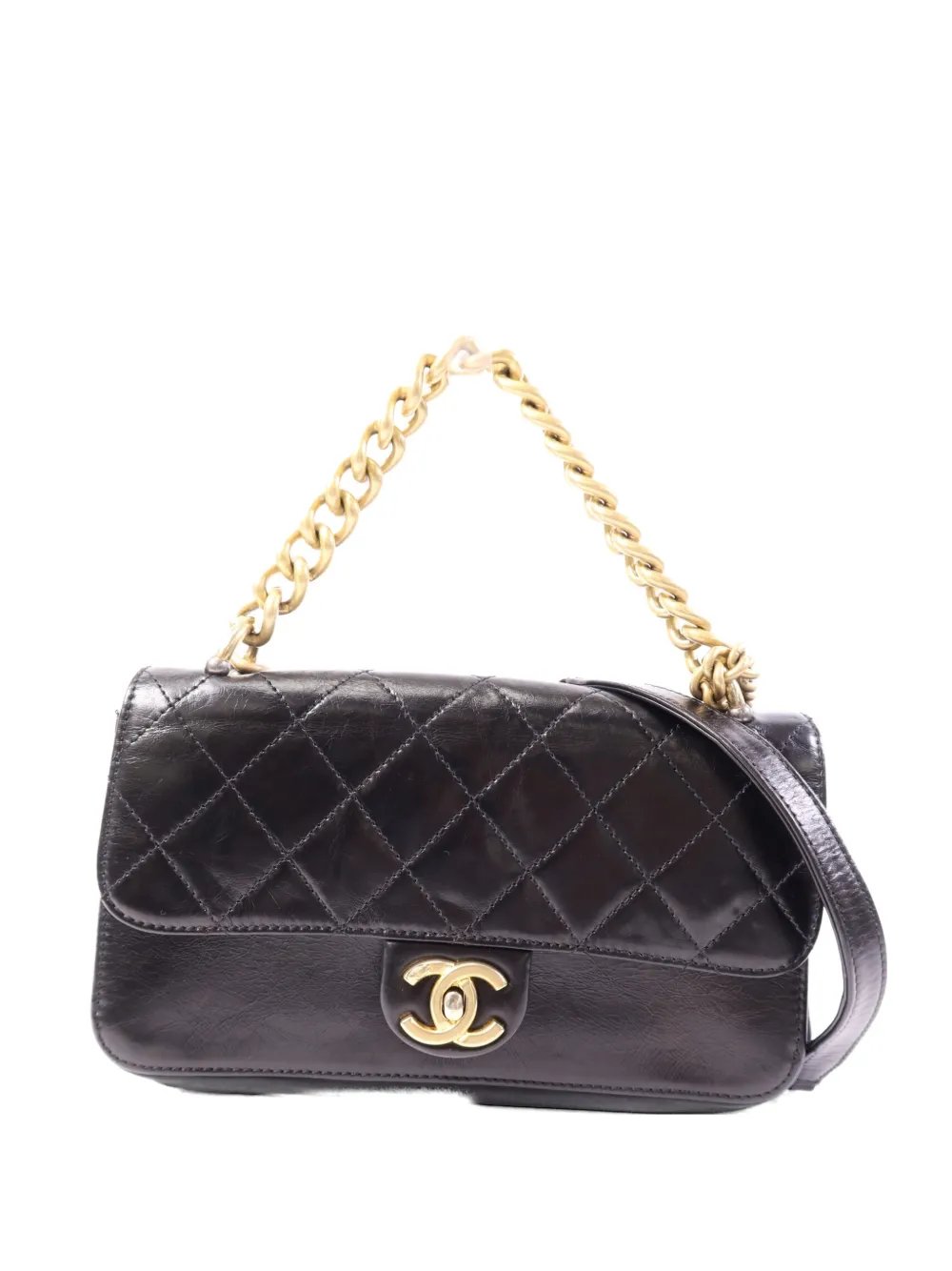 CC turn-lock quilted shoulder bag