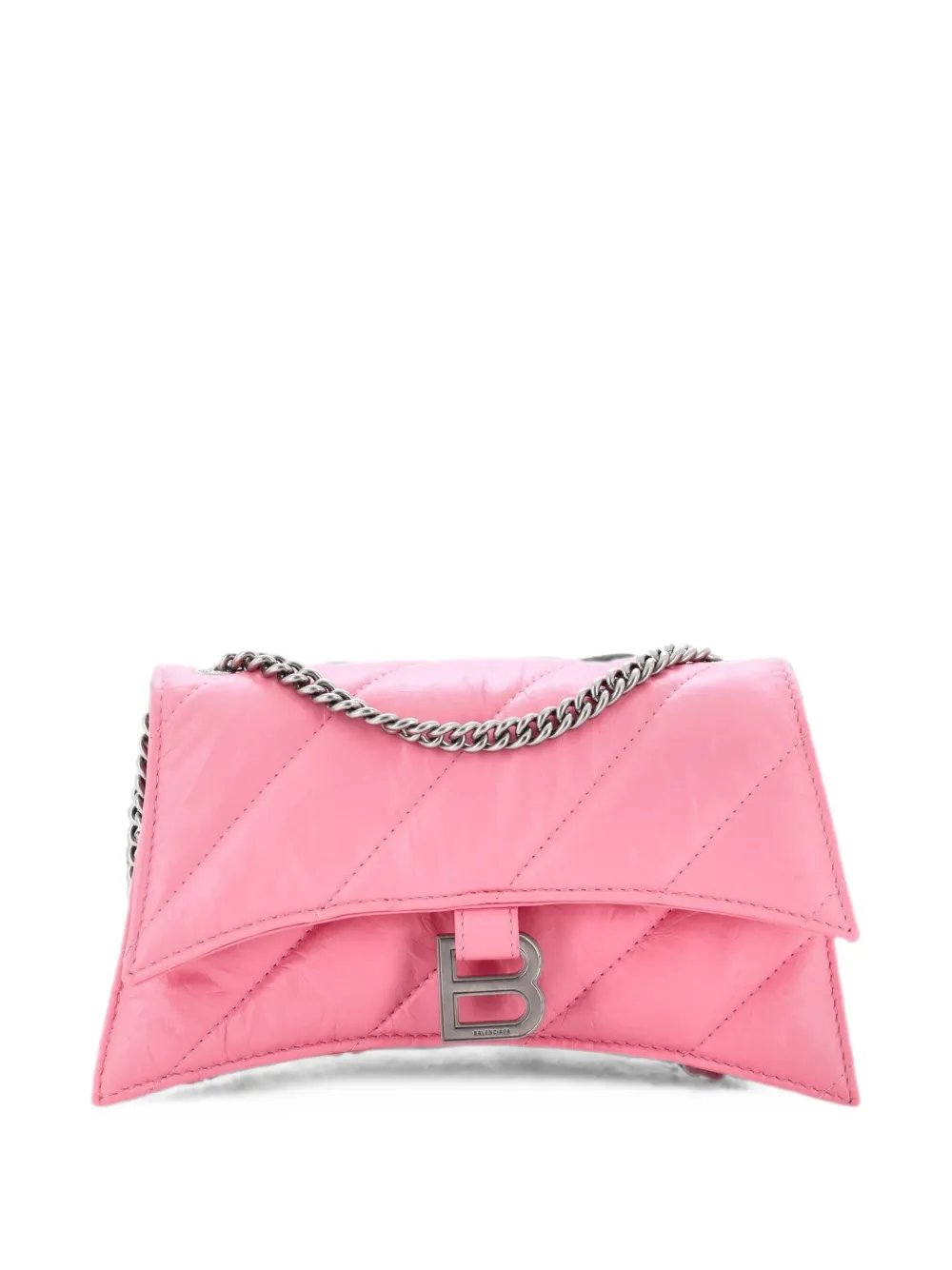 Crush Chain Flap Bag Quilted Crushed Calfskin Small shoulder bag