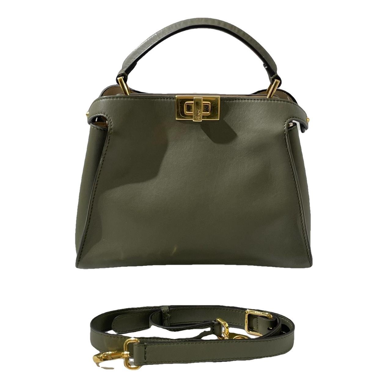 Peekaboo leather handbag
