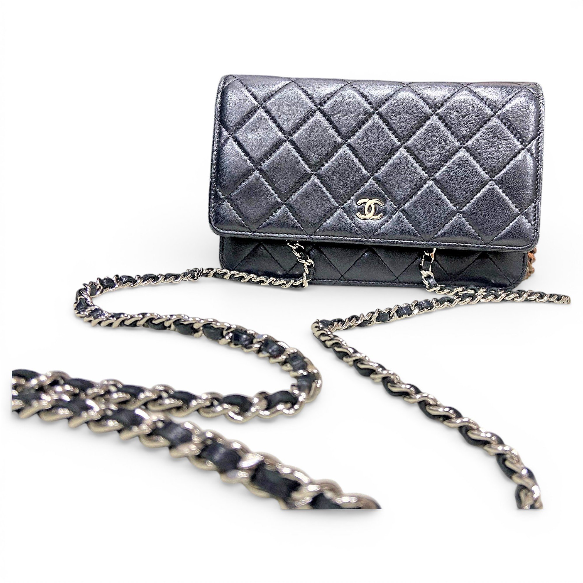 Wallet On Chain Timeless/Classique leather handbag