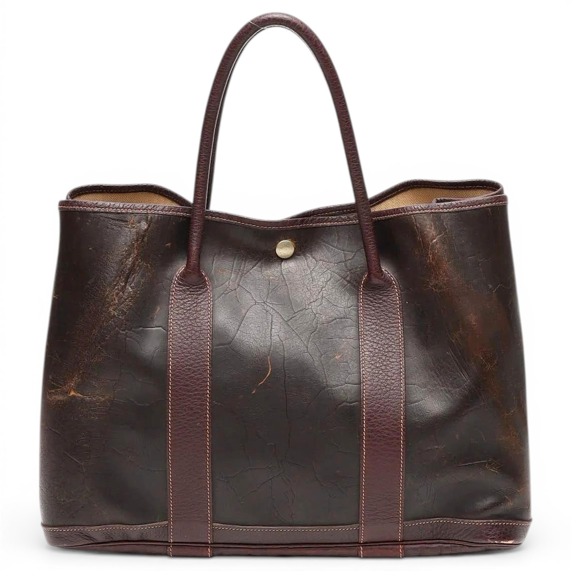 Garden Party leather handbag