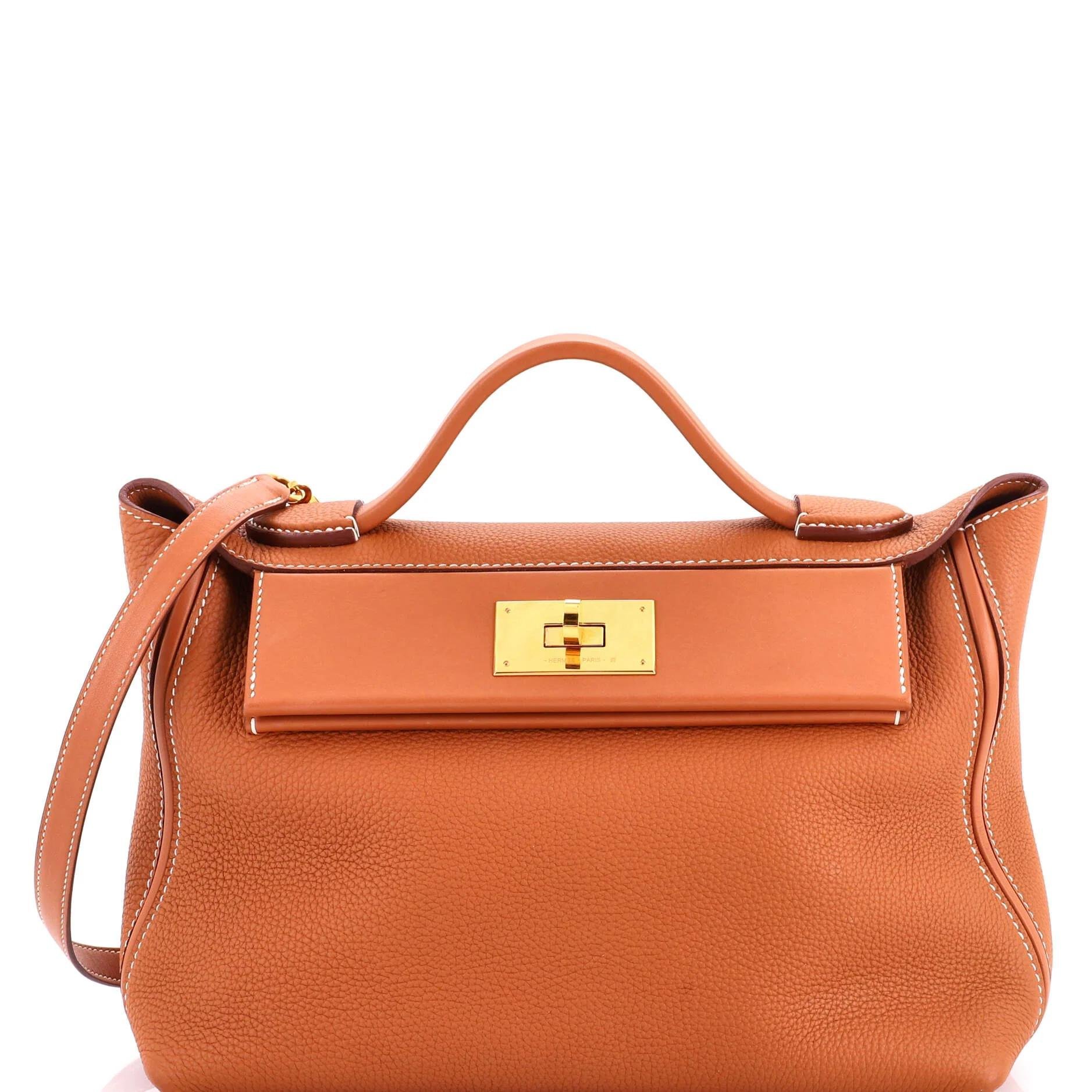 24/24 leather handbag